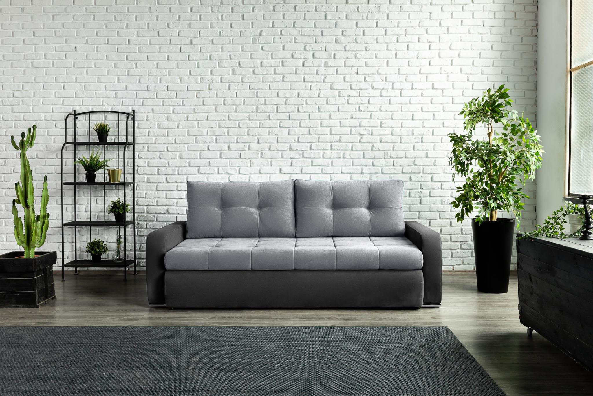 Canapea Extensibilă 3 locuri VENETIA, cu ladă de depozitare, 220x100x90 cm Prestige Home