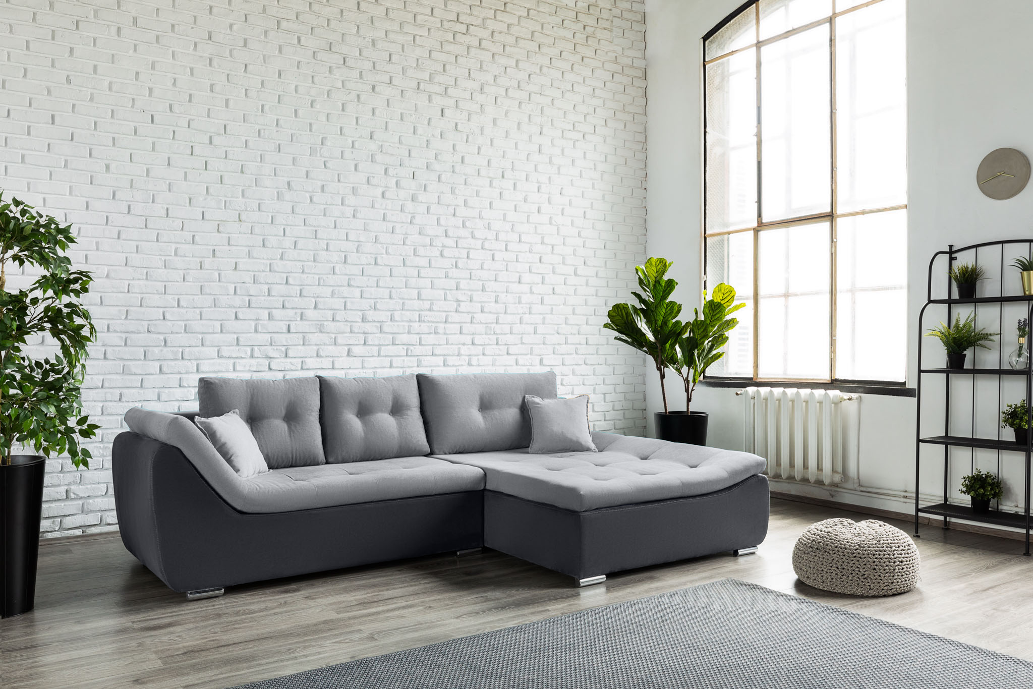 Colțar Extensibil LORENZO, cu ladă de depozitare, variante stânga/dreapta 280x180x70 cm Prestige Home