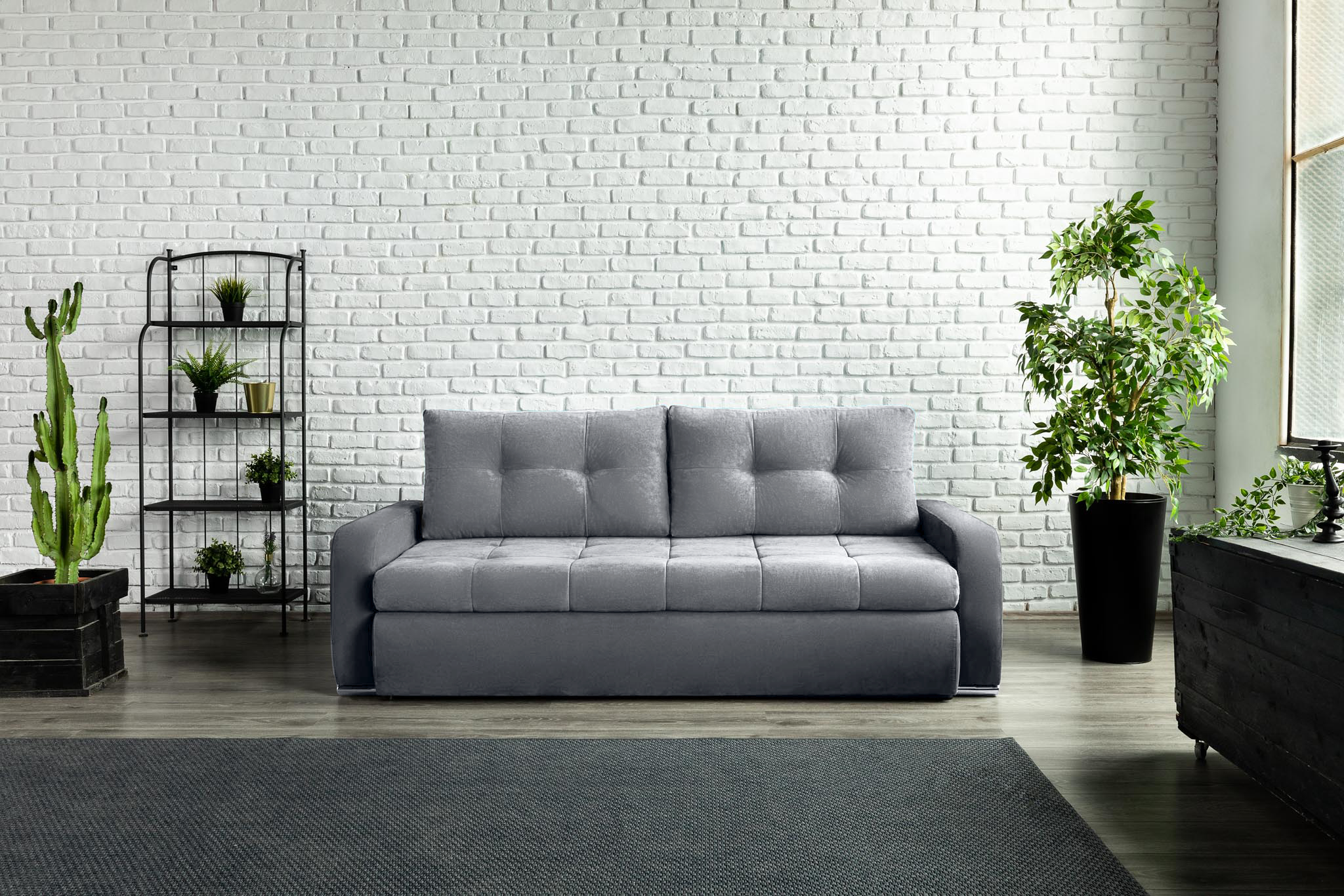 Canapea Extensibilă 3 locuri VENETIA, cu ladă de depozitare, 220x100x90 cm Prestige Home