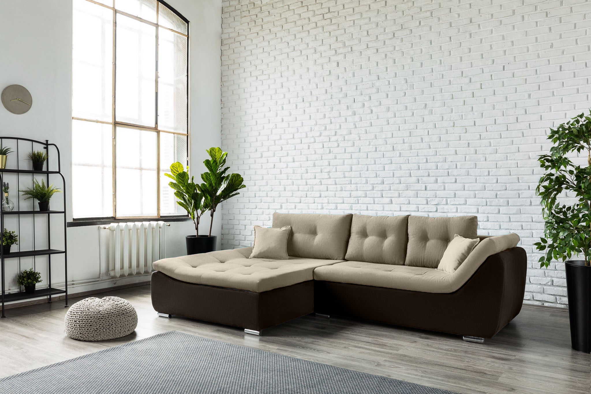 Colțar Extensibil LORENZO, cu ladă de depozitare, variante stânga/dreapta 280x180x70 cm Prestige Home
