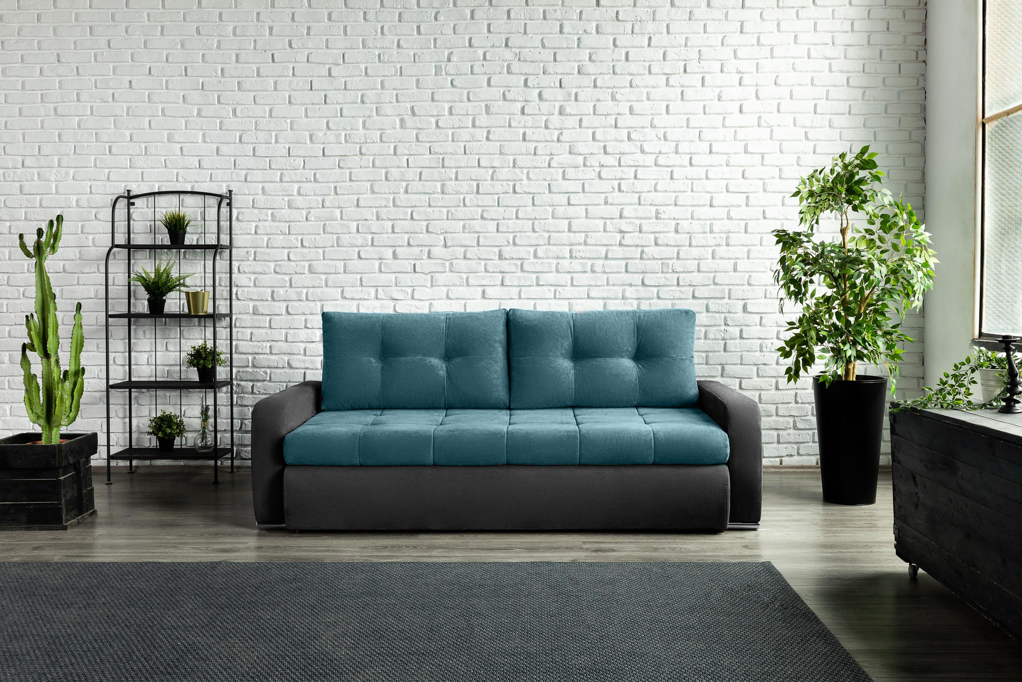 Canapea Extensibilă 3 locuri VENETIA, cu ladă de depozitare, 220x100x90 cm Prestige Home