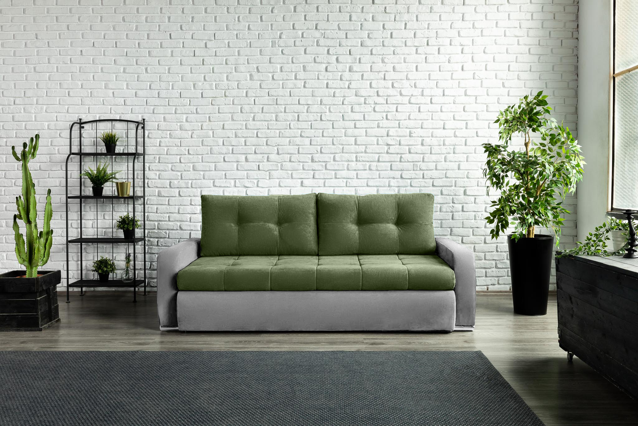 Canapea Extensibilă 3 locuri VENETIA, cu ladă de depozitare, 220x100x90 cm Prestige Home