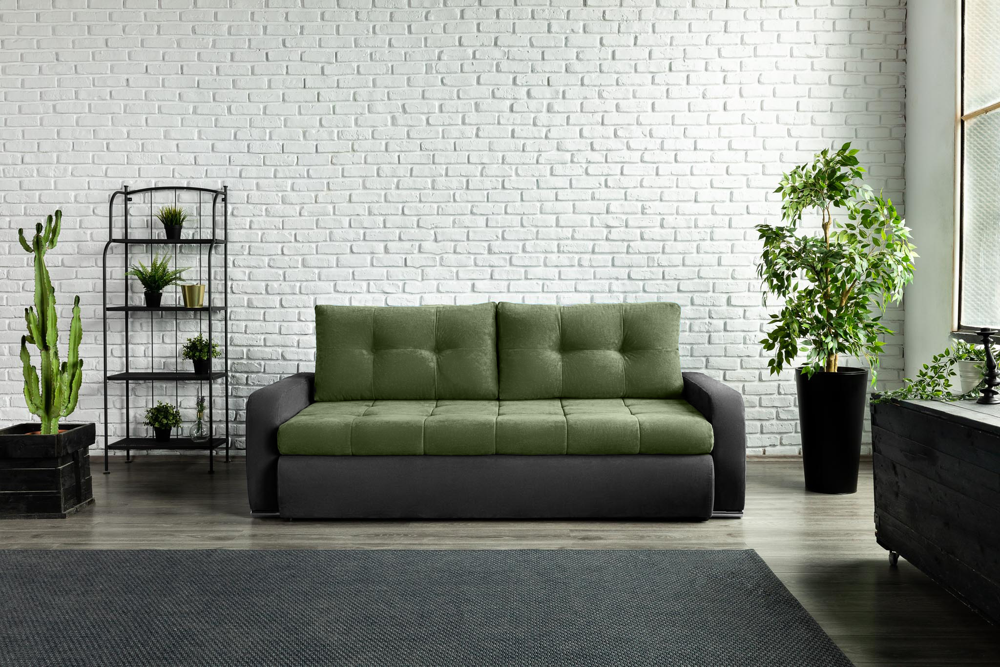 Canapea Extensibilă 3 locuri VENETIA, cu ladă de depozitare, 220x100x90 cm Prestige Home