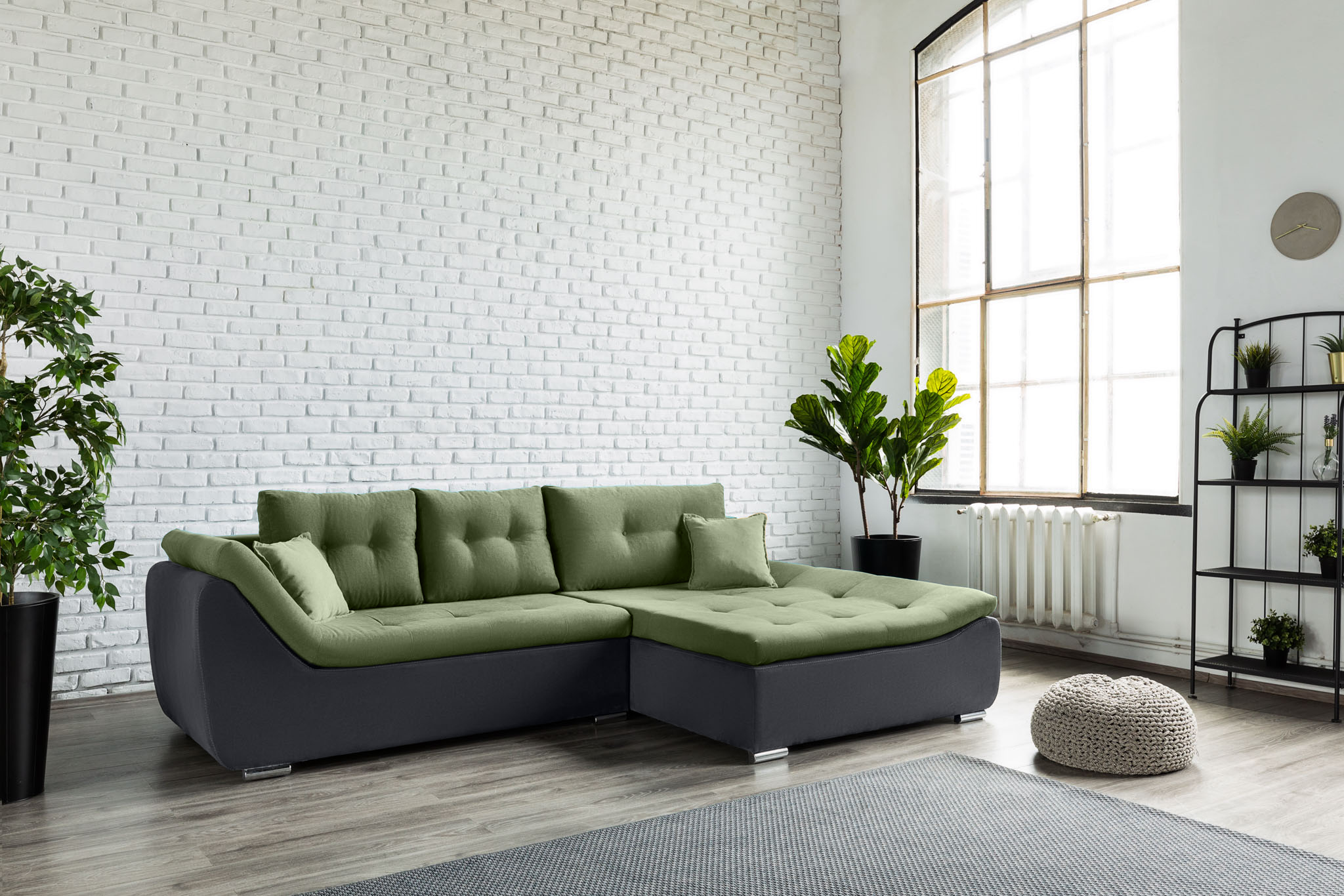 Colțar Extensibil LORENZO, cu ladă de depozitare, variante stânga/dreapta 280x180x70 cm Prestige Home