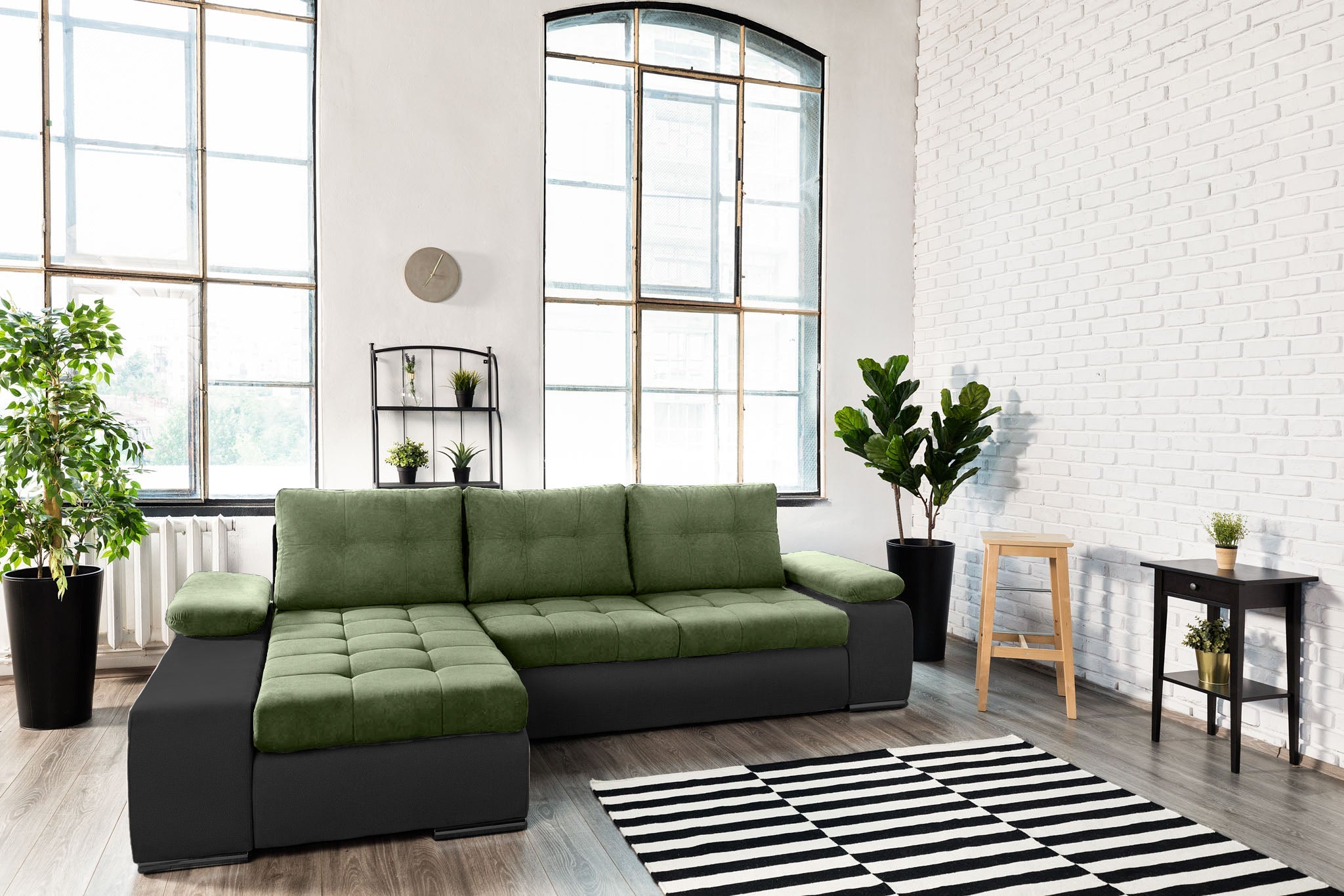 Colțar Extensibil VENETIA, cu ladă de depozitare, variante stânga/dreapta 290x170x80 cm Prestige Home