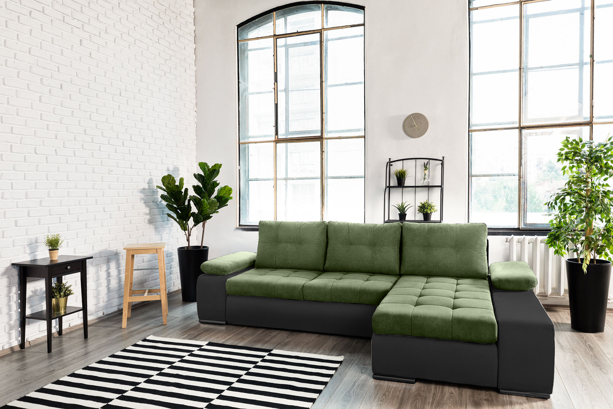 Colțar Extensibil VENETIA, cu ladă de depozitare, variante stânga/dreapta 290x170x80 cm Prestige Home