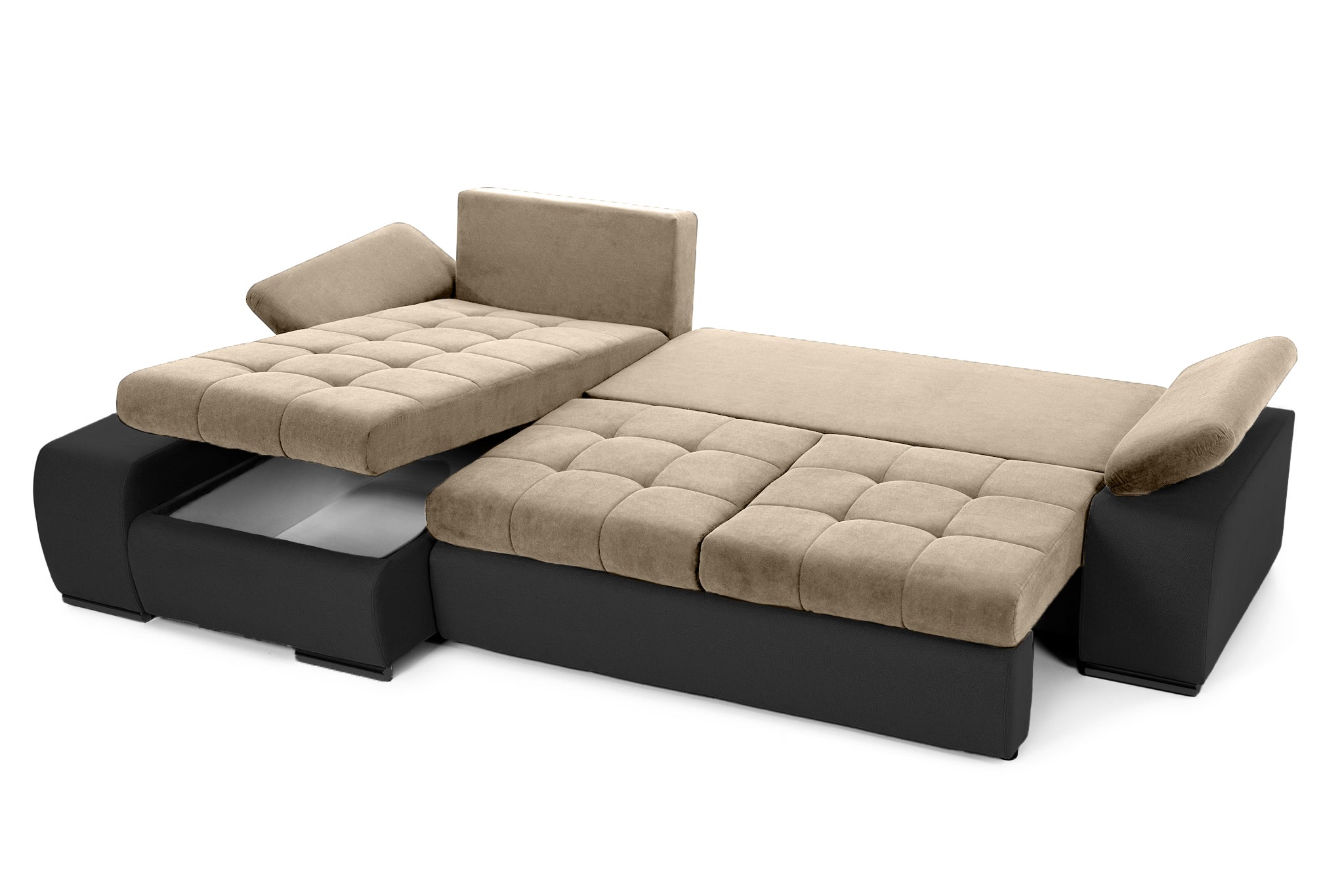 Colțar Extensibil VENETIA, cu ladă de depozitare, variante stânga/dreapta 290x170x80 cm Prestige Home