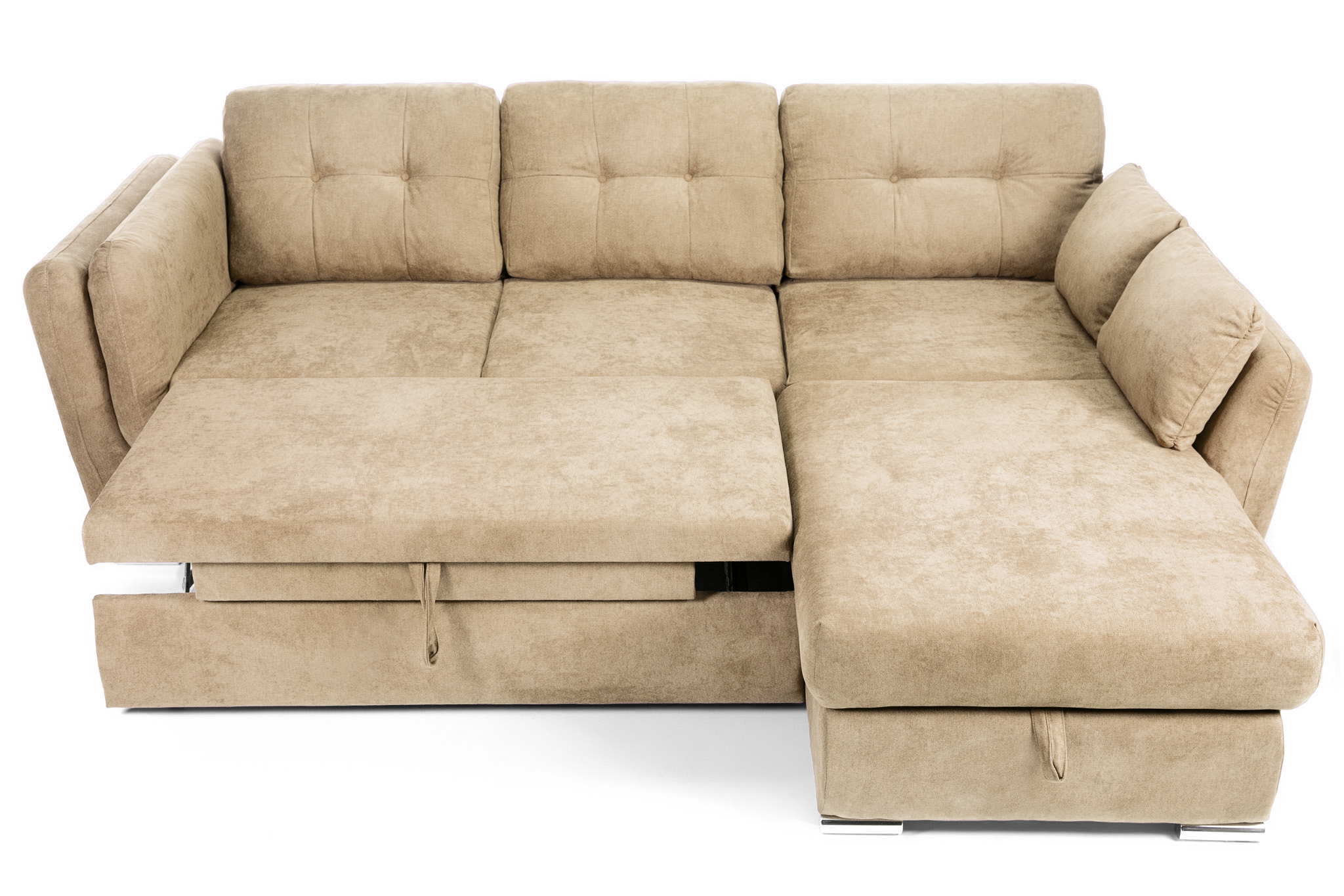 Colțar Extensibil JAZZ, cu ladă depozitare,  245 x 205 x 90 cm, #color_Bej-enjoy