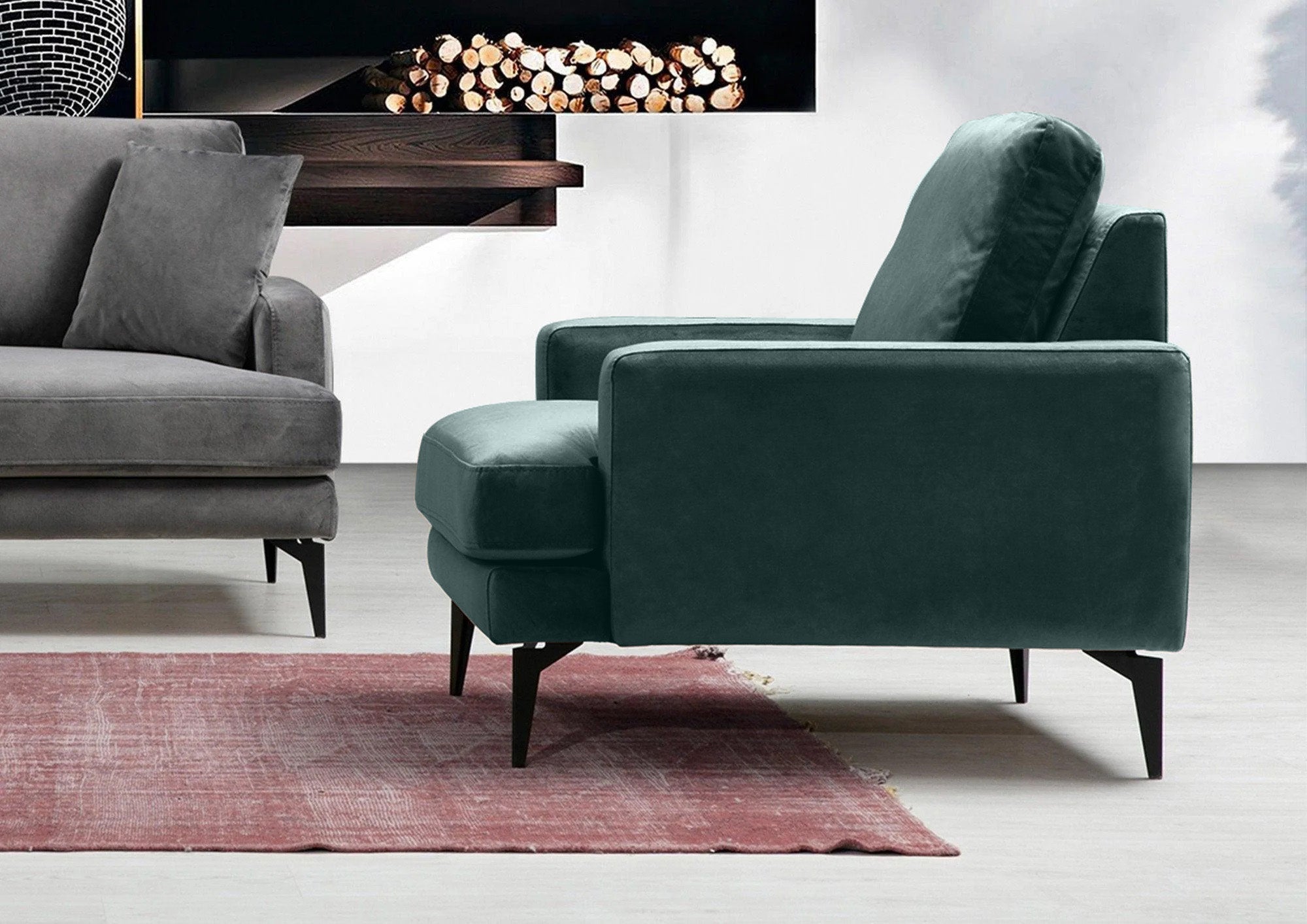 Fotoliu AZURRO, 80x90x85 cm Prestige Home