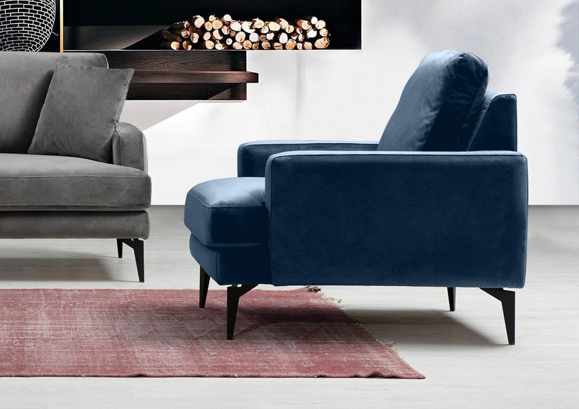 Fotoliu AZURRO, 80x90x85 cm Prestige Home