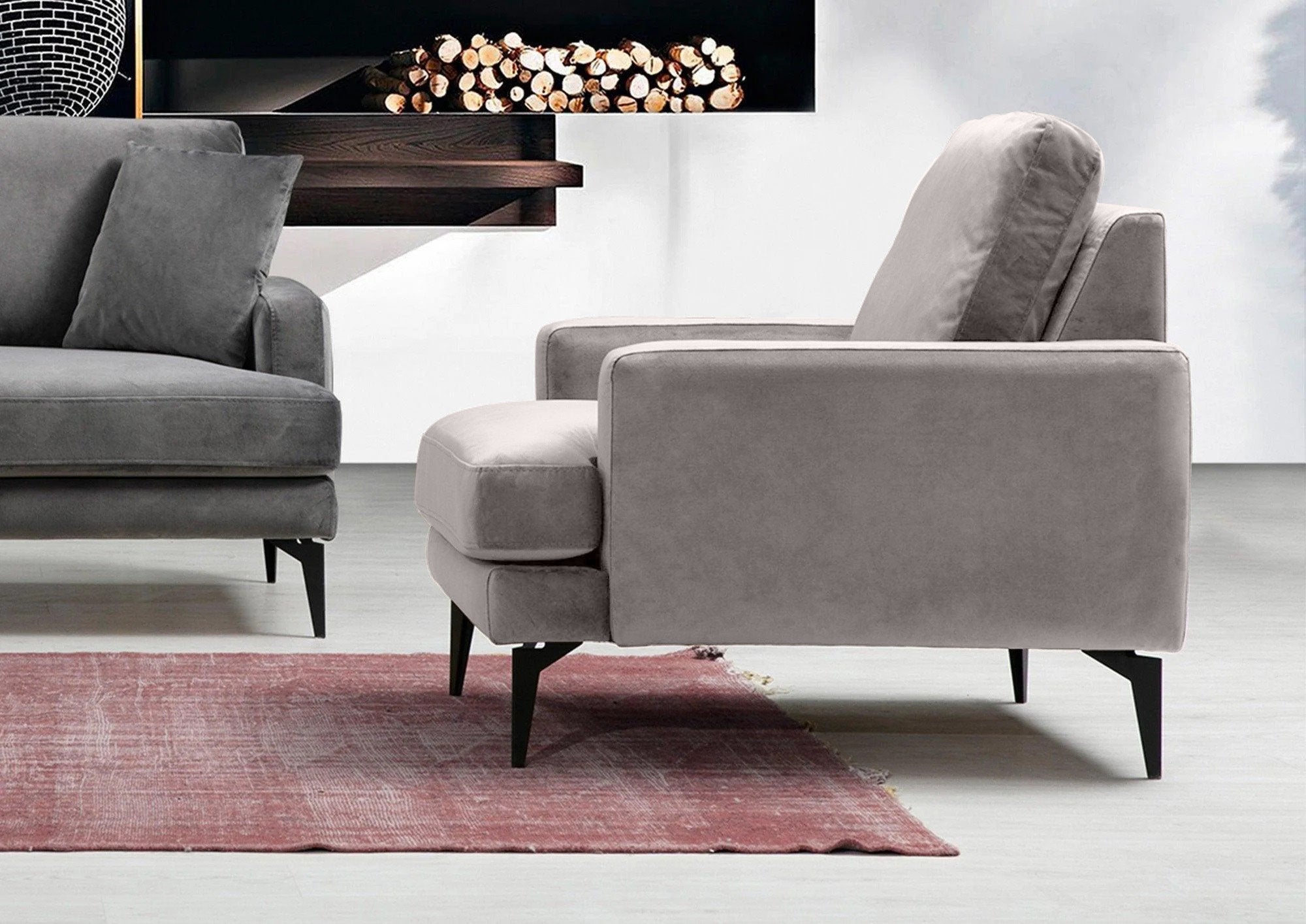 Fotoliu AZURRO, 80x90x85 cm Prestige Home