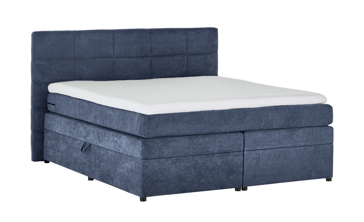 Pat Boxspring Gibson, cu ladă de depozitare, saltea și topper incluse Prestige Home