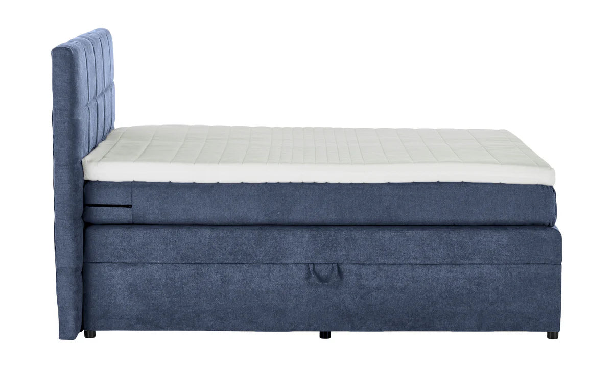 Pat Boxspring Gibson, cu ladă de depozitare, saltea și topper incluse Prestige Home