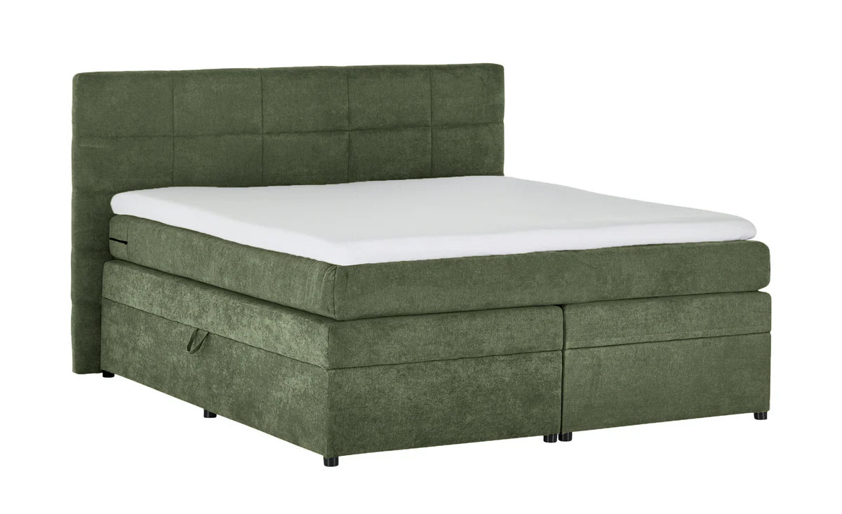 Pat Boxspring Gibson, cu ladă de depozitare, saltea și topper incluse Prestige Home