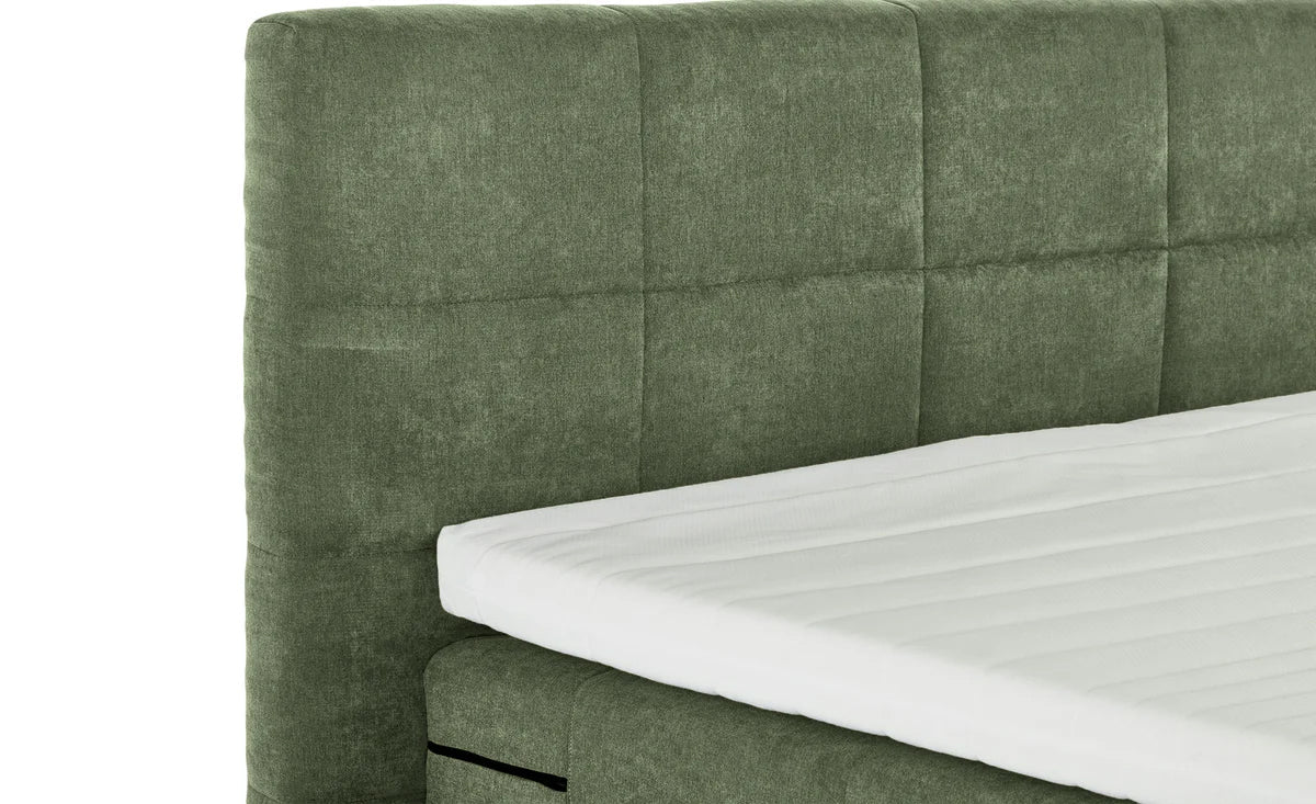 Pat Boxspring Gibson, cu ladă de depozitare, saltea și topper incluse Prestige Home