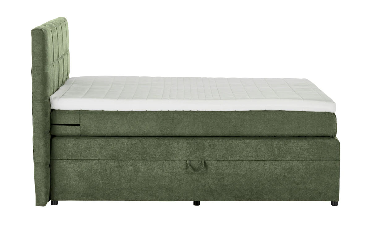 Pat Boxspring Gibson, cu ladă de depozitare, saltea și topper incluse Prestige Home