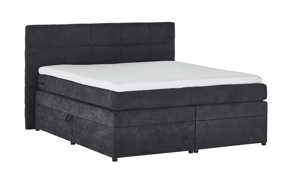 Pat Boxspring Gibson, cu ladă de depozitare, saltea și topper incluse Prestige Home