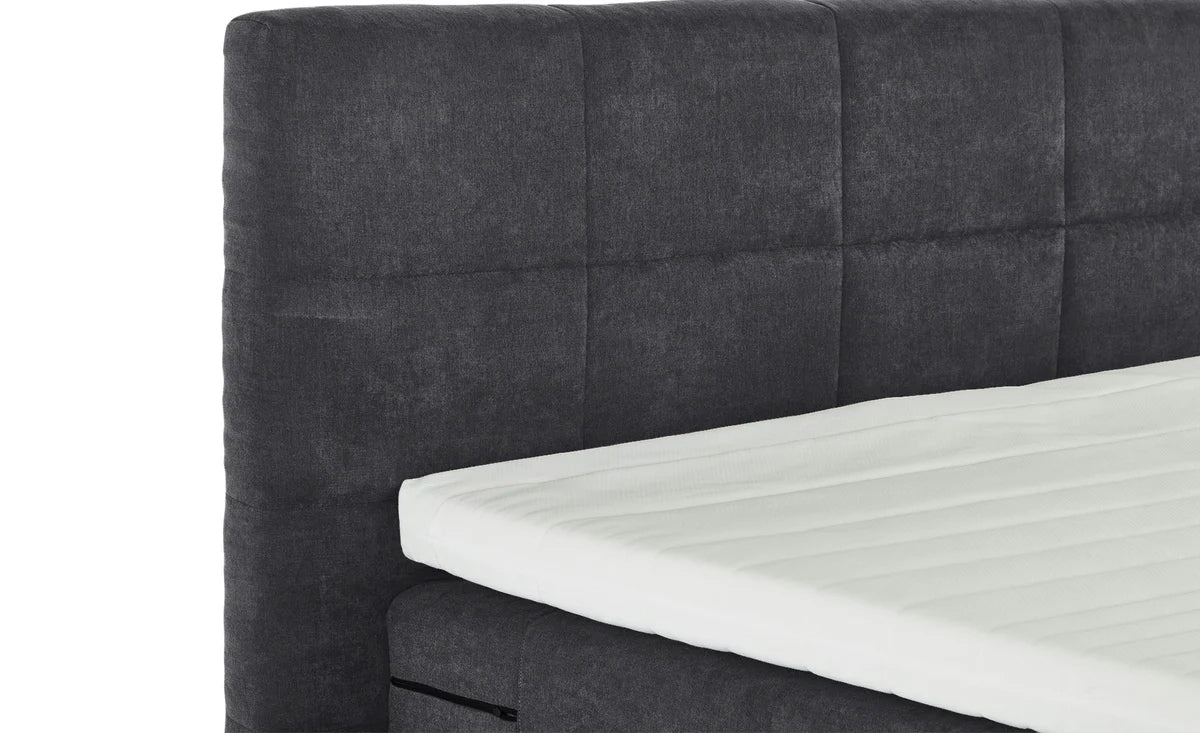 Pat Boxspring Gibson, cu ladă de depozitare, saltea și topper incluse Prestige Home