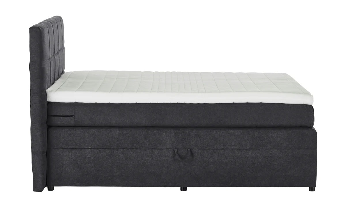 Pat Boxspring Gibson, cu ladă de depozitare, saltea și topper incluse Prestige Home