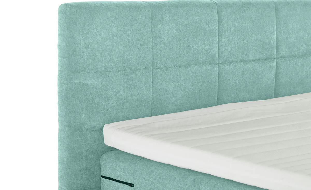Pat Boxspring Gibson, cu ladă de depozitare, saltea și topper incluse Prestige Home