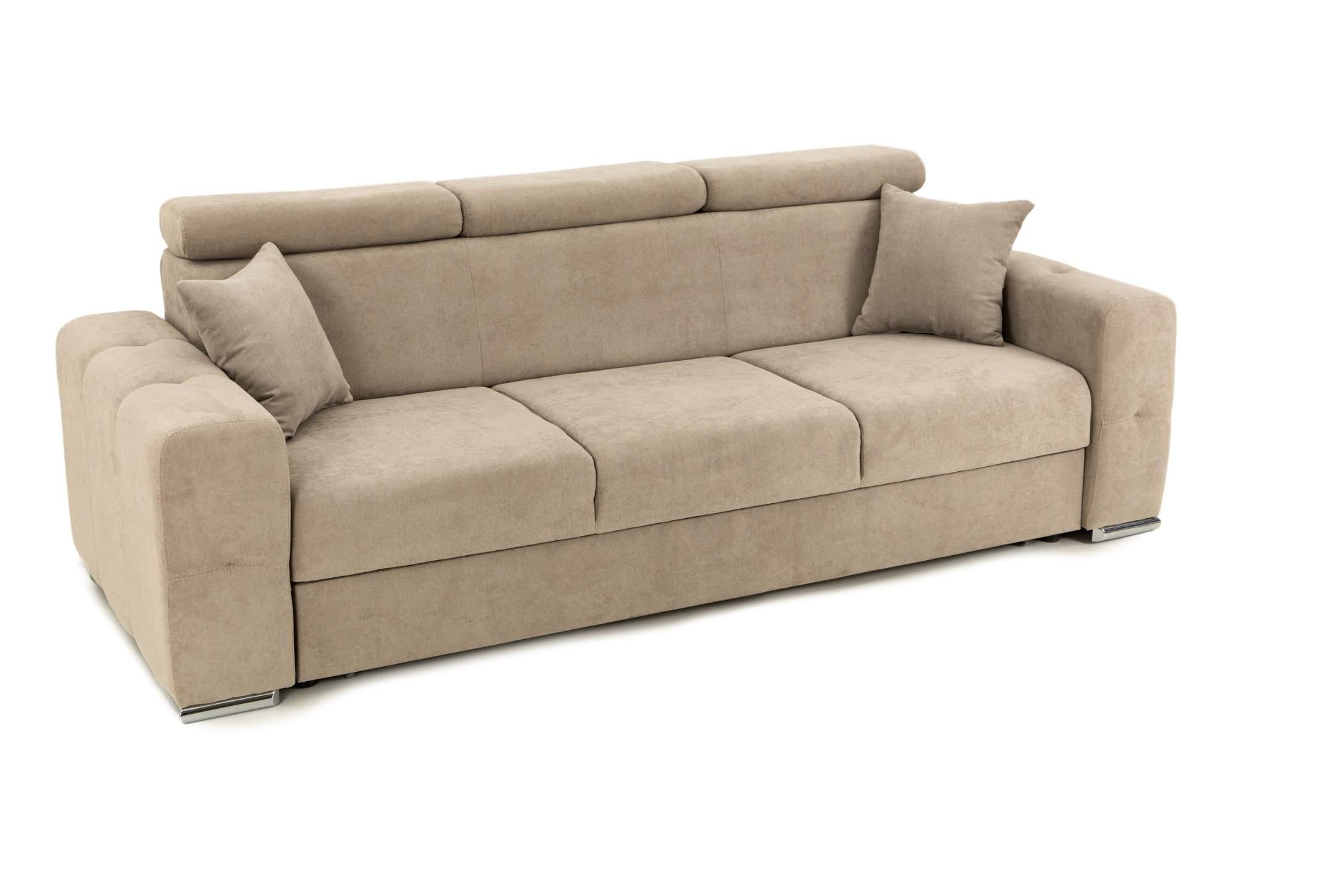 Canapea Extensibilă 3 locuri BELLAGIO, cu tetiere reglabile, 242x95x99 cm Prestige Home