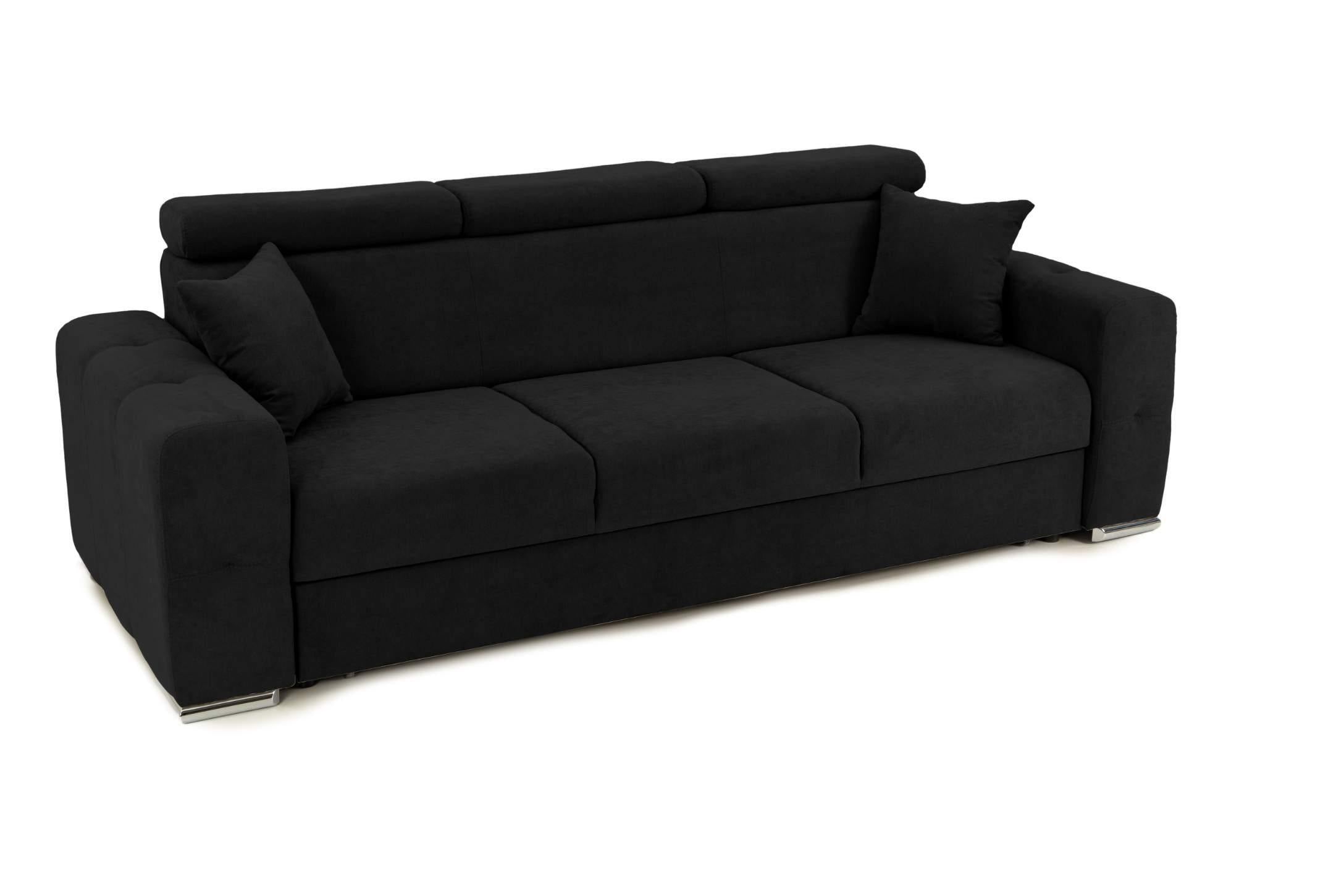 Canapea Extensibilă 3 locuri BELLAGIO, cu tetiere reglabile, 242x95x99 cm Prestige Home