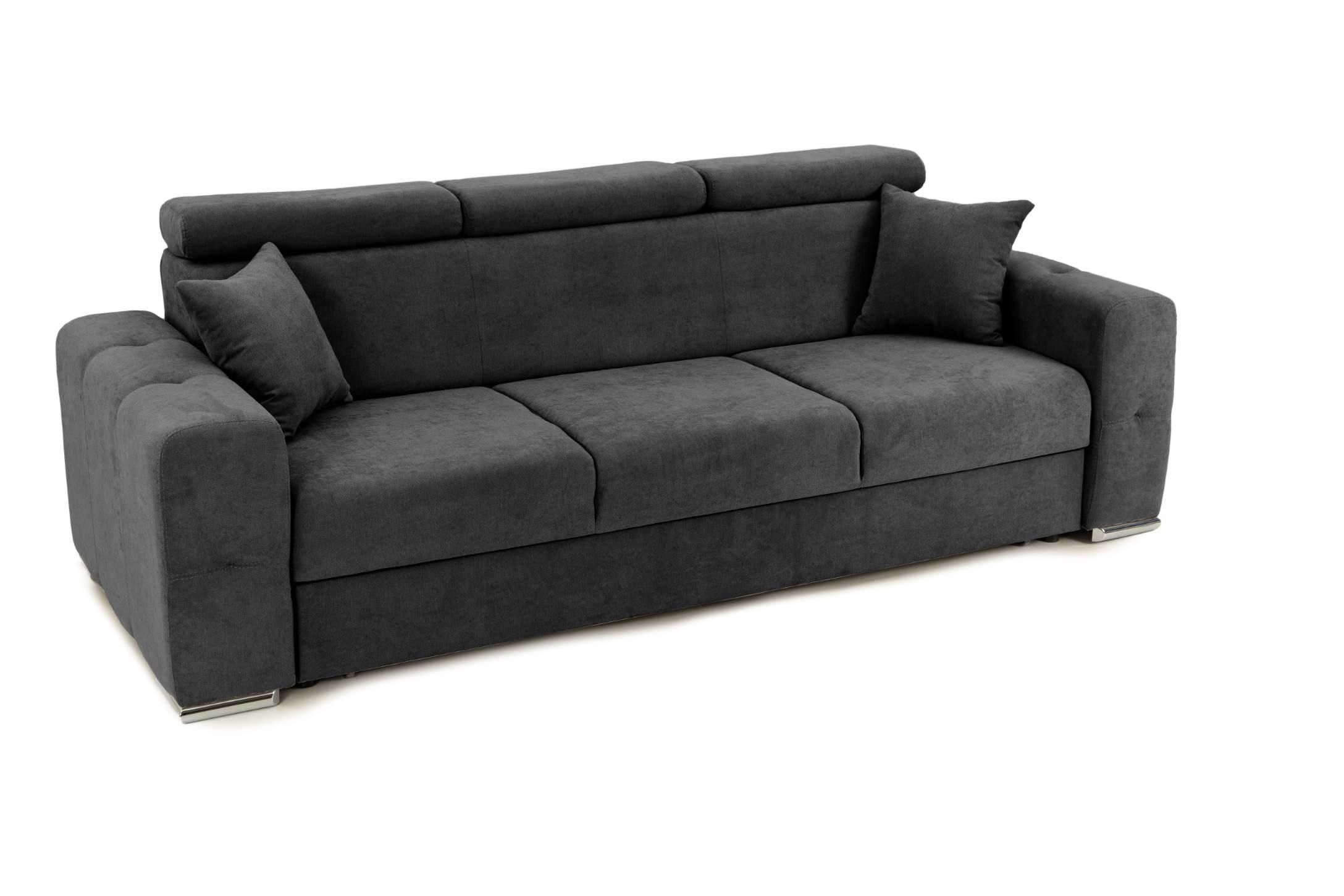Canapea Extensibilă 3 locuri BELLAGIO, cu tetiere reglabile, 242x95x99 cm Prestige Home