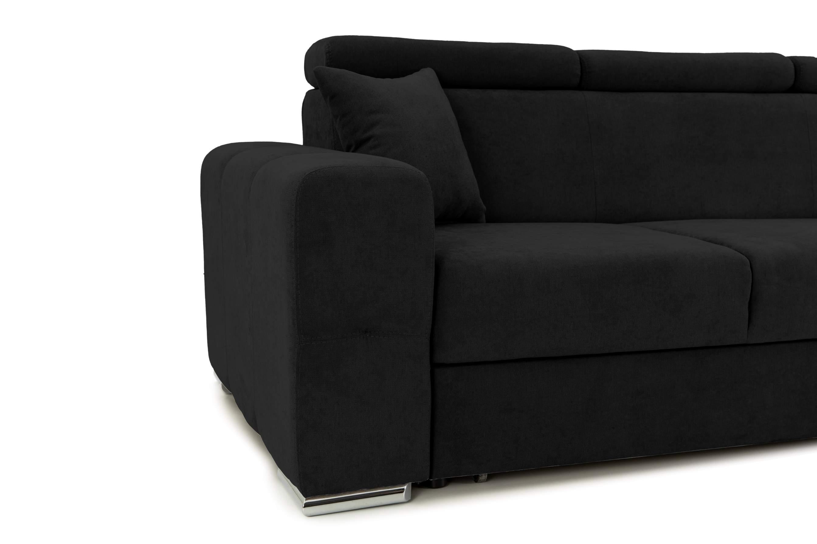 Canapea Extensibilă 3 locuri BELLAGIO, cu tetiere reglabile, 242x95x99 cm Prestige Home