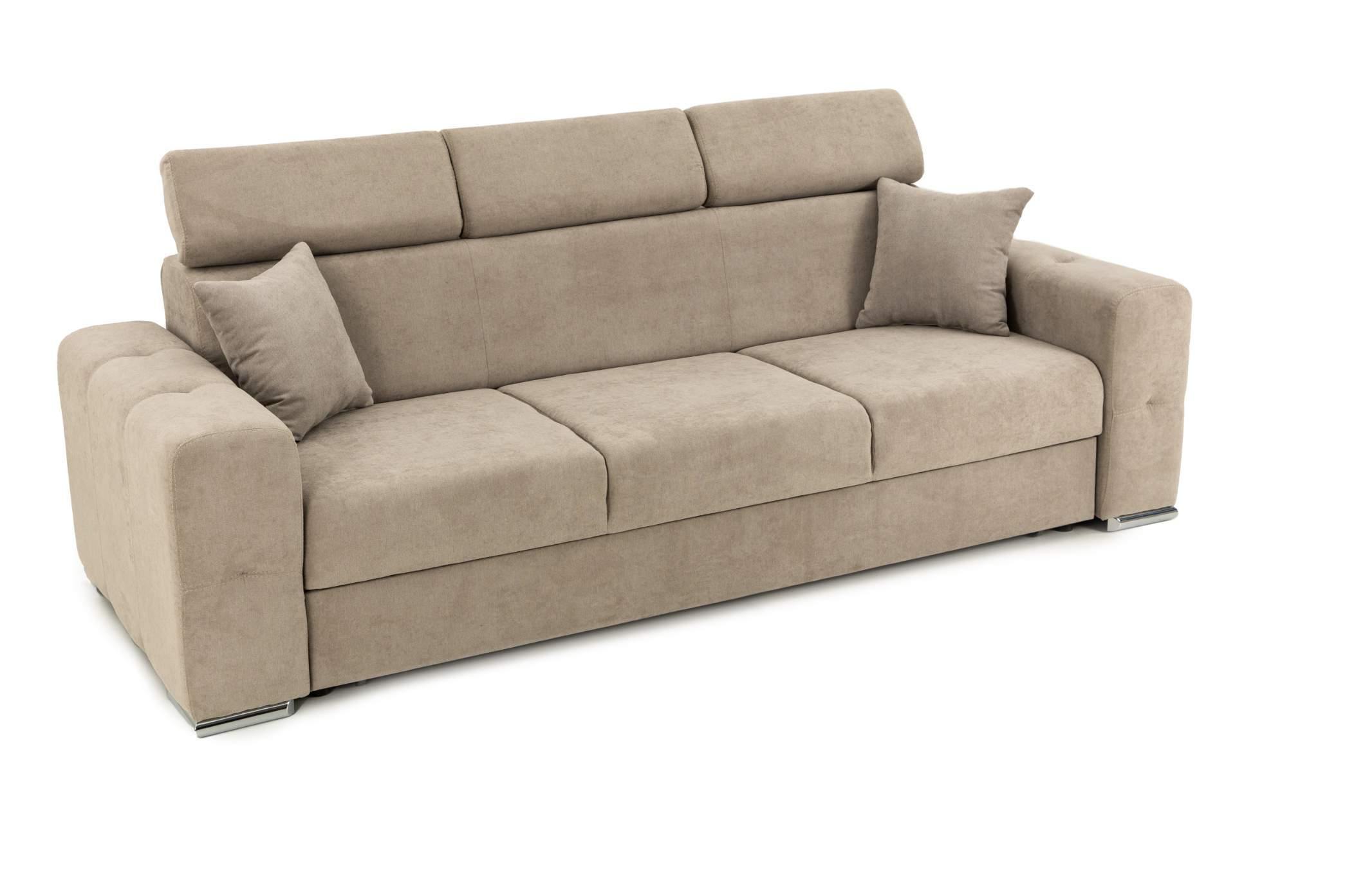 Canapea Extensibilă 3 locuri BELLAGIO, cu tetiere reglabile, 242x95x99 cm Prestige Home