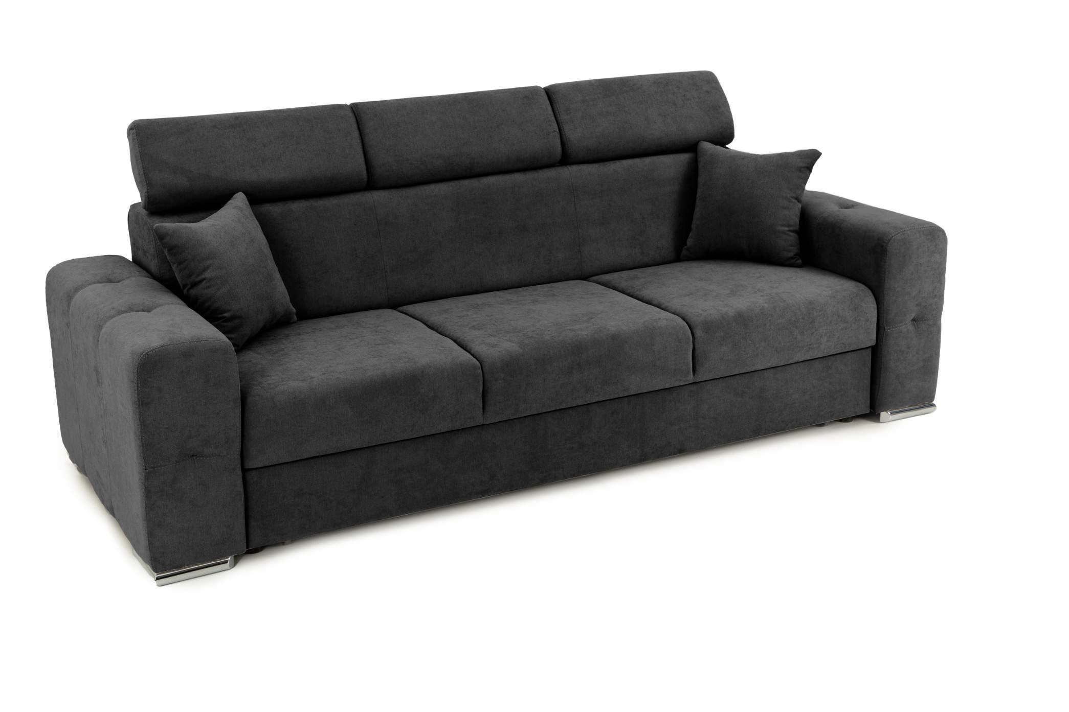 Canapea Extensibilă 3 locuri BELLAGIO, cu tetiere reglabile, 242x95x99 cm Prestige Home