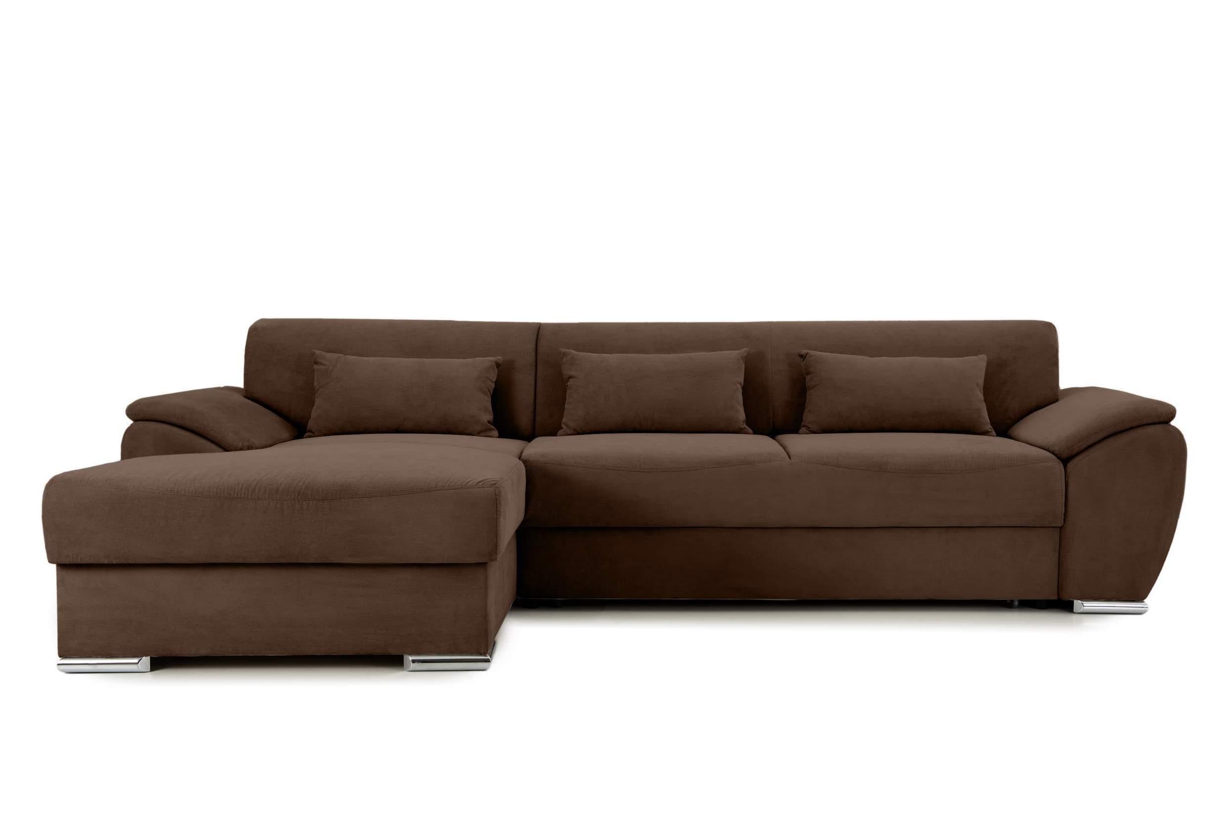 Colțar Extensibil PICASSO, cu ladă de depozitare, variante stânga/dreapta 295x168x80 cm Maro-Enjoy Stanga Prestige Home