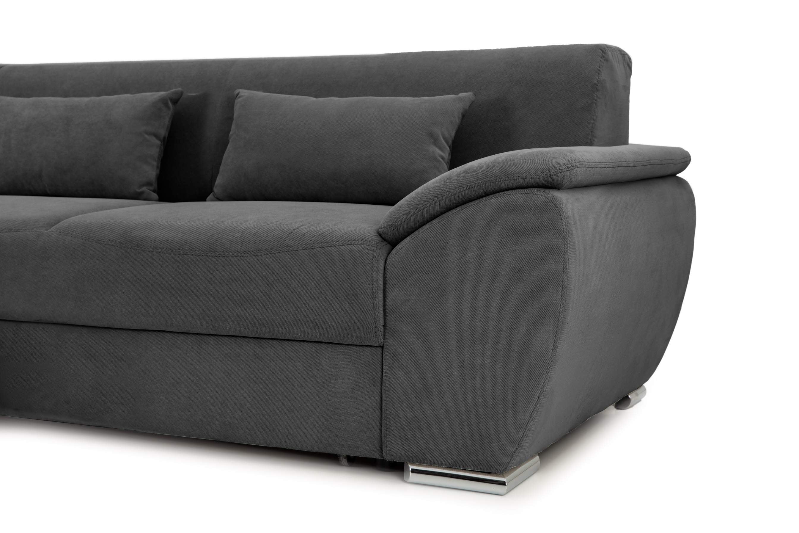Colțar Extensibil PICASSO, cu ladă de depozitare, variante stânga/dreapta 295x168x80 cm Prestige Home