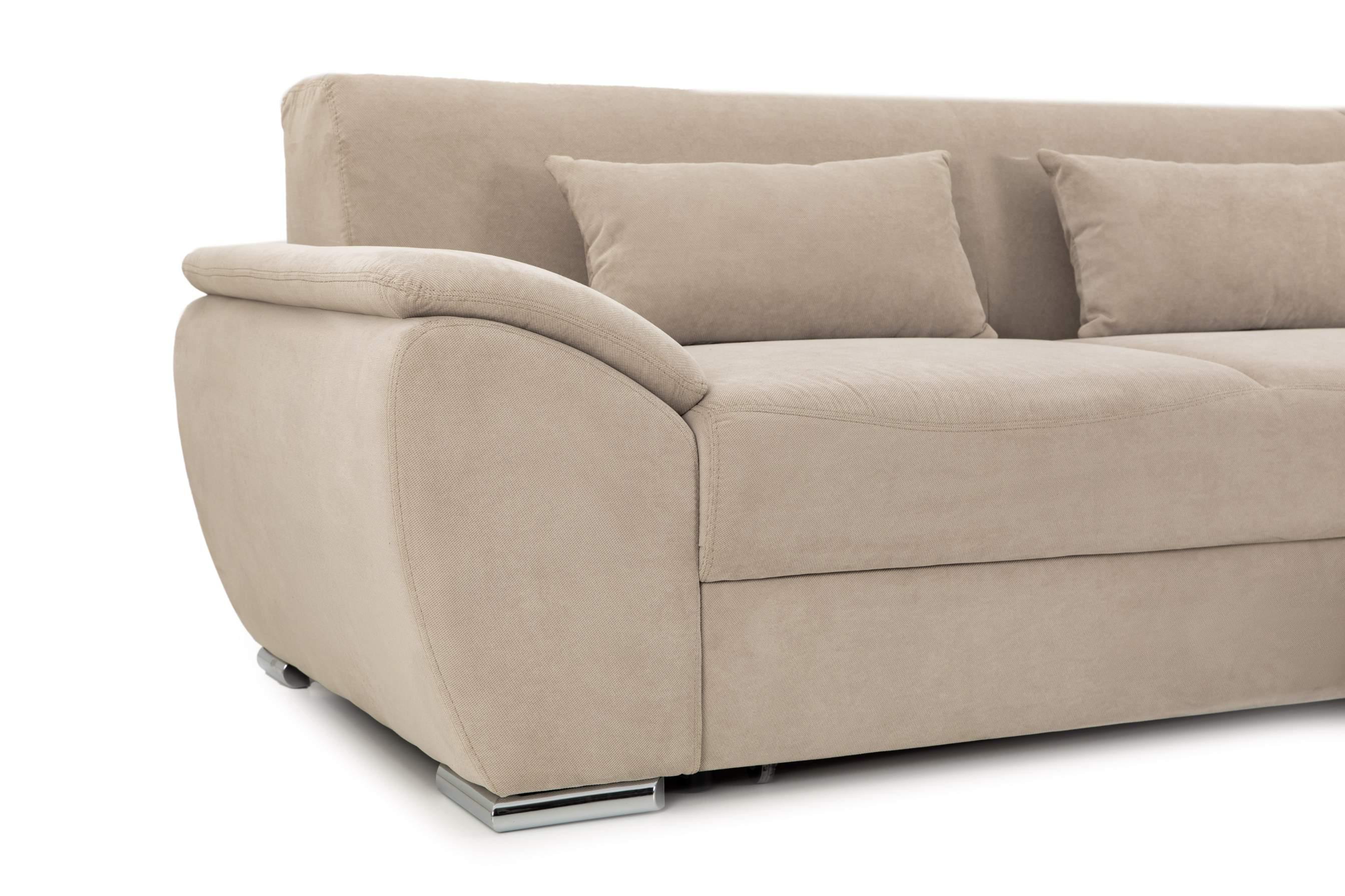 Colțar Extensibil PICASSO, cu ladă de depozitare, variante stânga/dreapta 300x170x80 cm #color_Bej-Enjoy