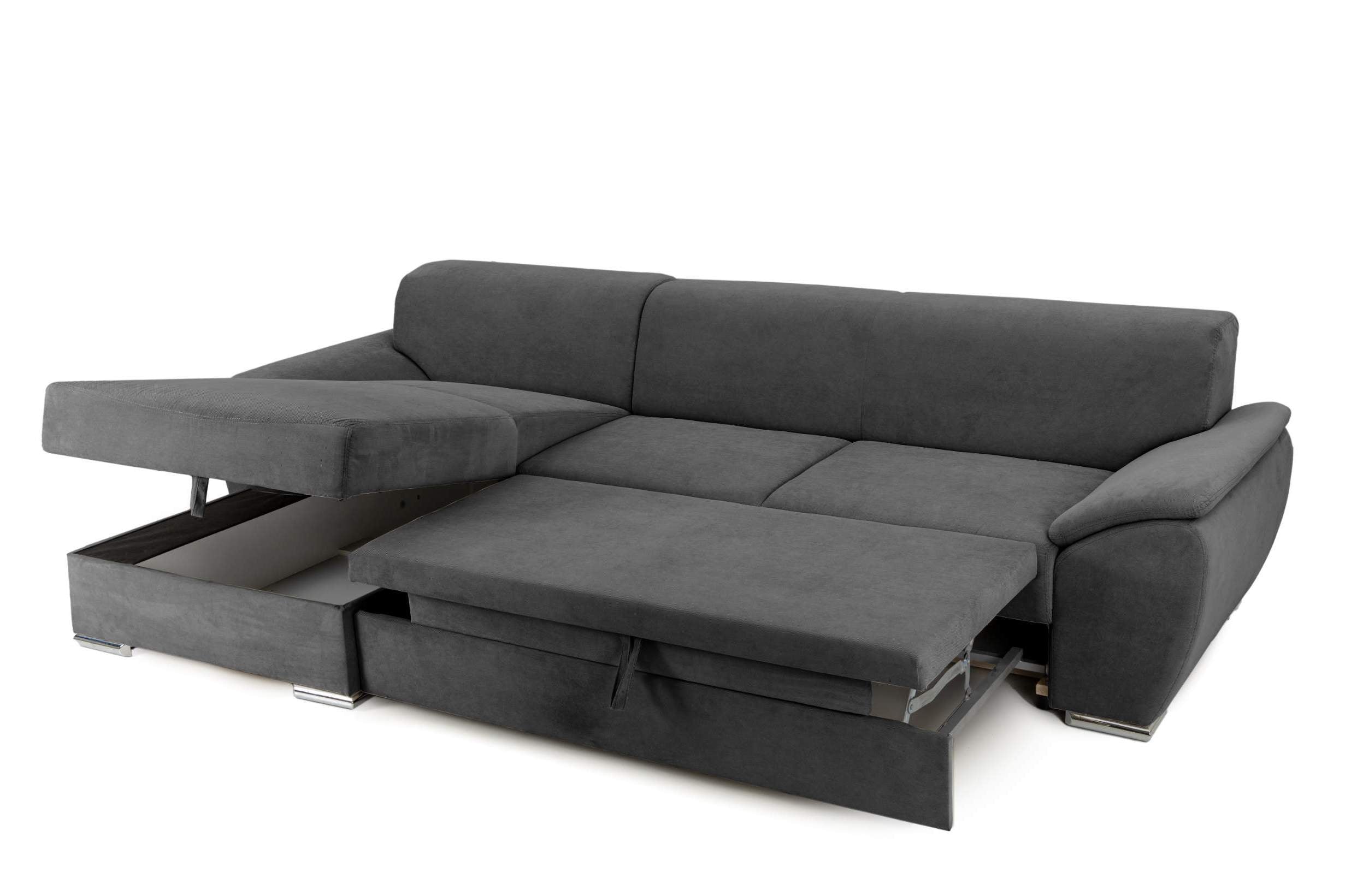 Colțar Extensibil PICASSO, cu ladă de depozitare, variante stânga/dreapta 295x168x80 cm Prestige Home