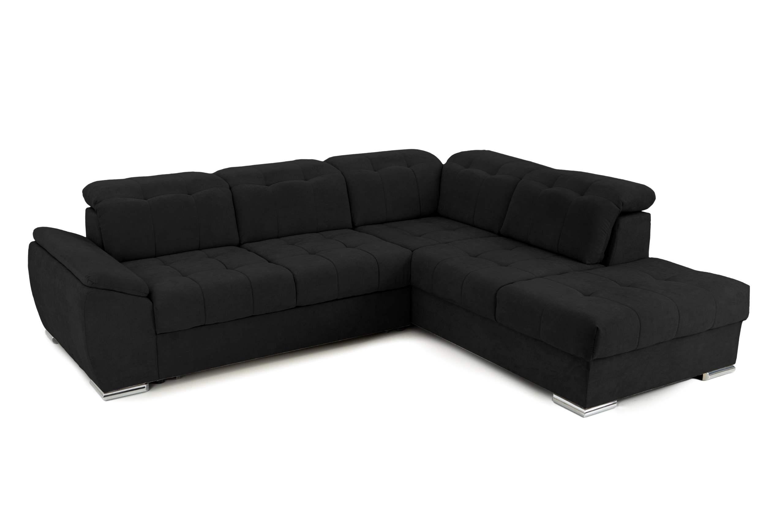 Colțar Extensibil ENZO, cu tetiere, variante stânga/dreapta, 255x220x100 cm Prestige Home