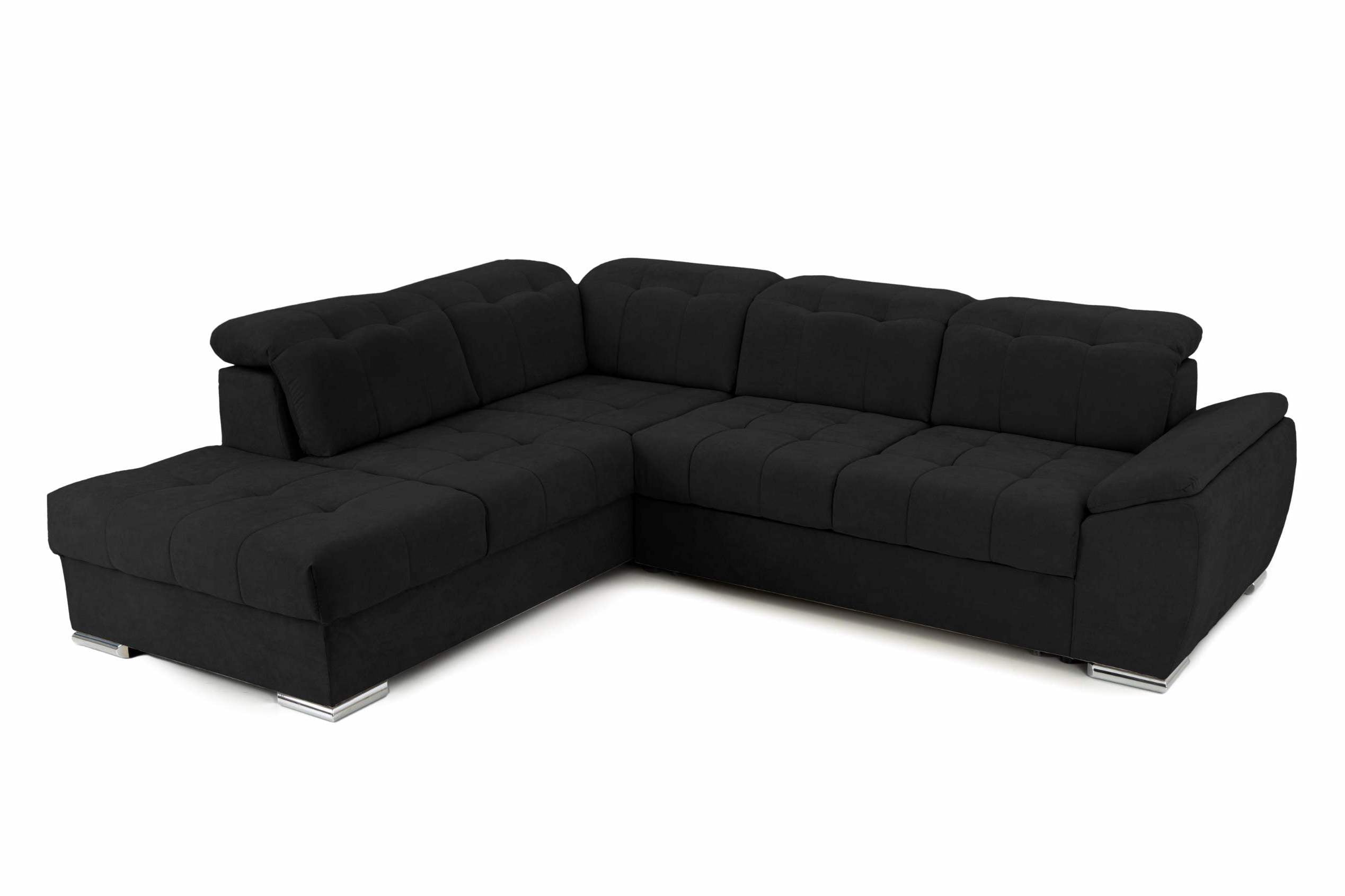 Colțar Extensibil ENZO, cu tetiere, variante stânga/dreapta, 255x220x100 cm Prestige Home