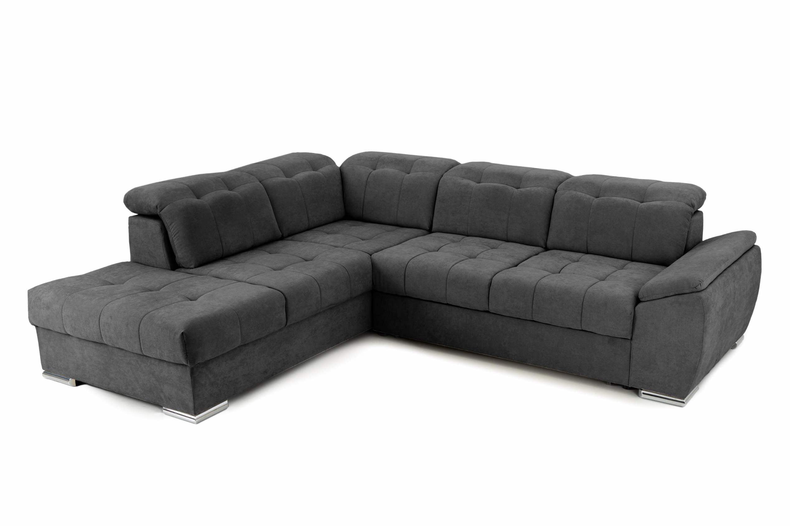 Colțar Extensibil ENZO, cu tetiere, variante stânga/dreapta, 255x220x100 cm Prestige Home
