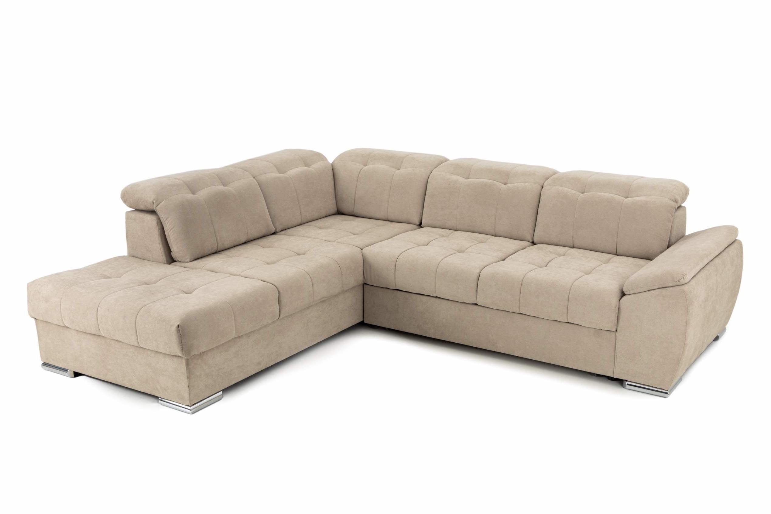 Colțar Extensibil ENZO, cu tetiere, variante stânga/dreapta, 255x220x100 cm Prestige Home