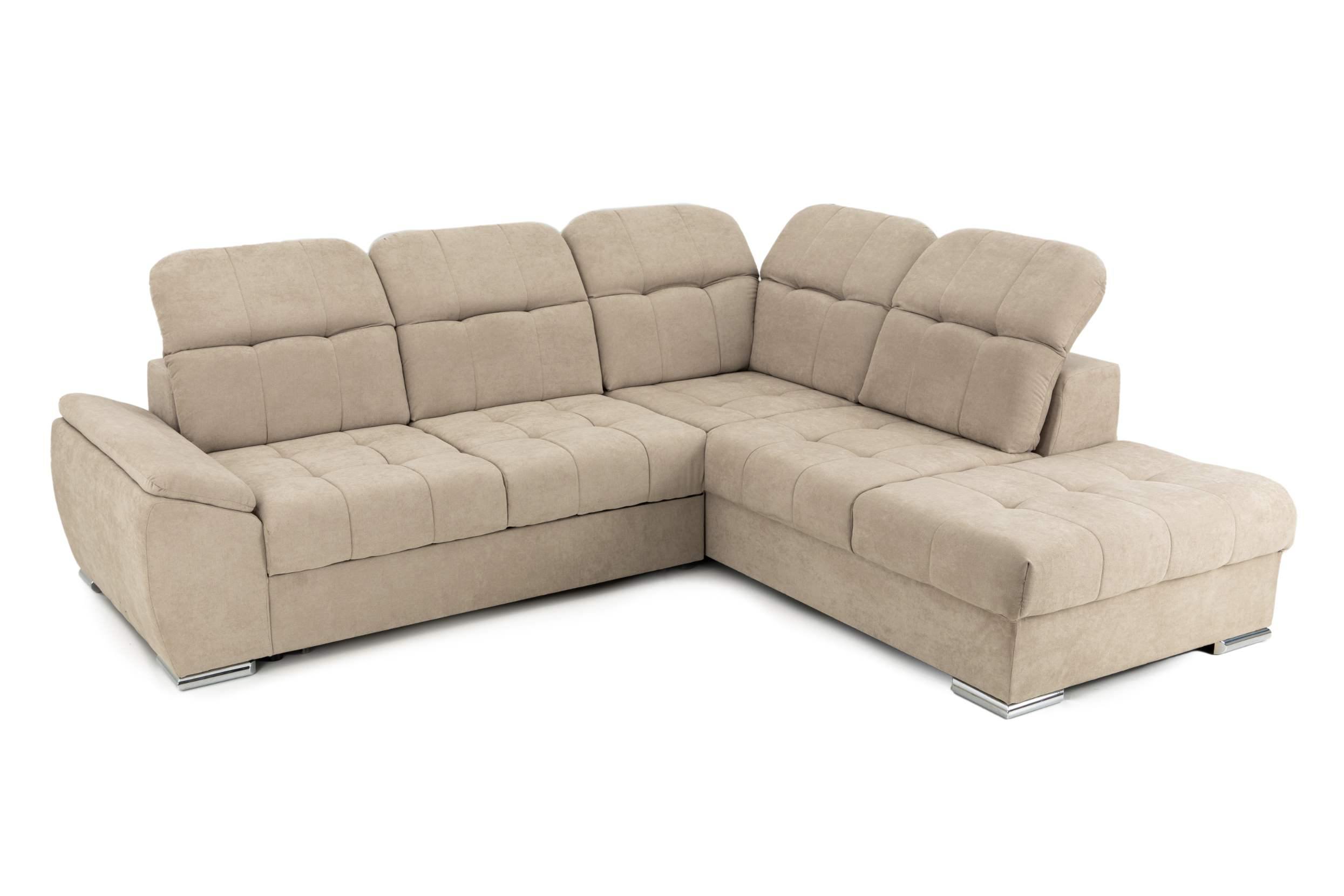 Colțar Extensibil ENZO, cu tetiere, variante stânga/dreapta, 255x220x100 cm Prestige Home
