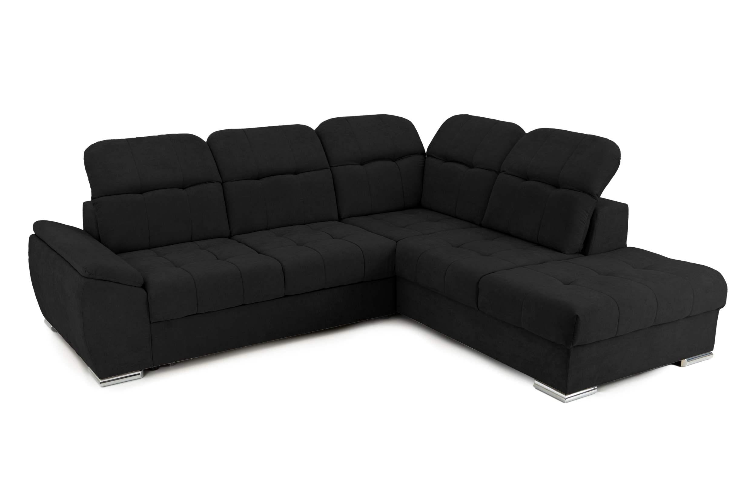 Colțar Extensibil ENZO, cu tetiere, variante stânga/dreapta, 255x220x100 cm Prestige Home