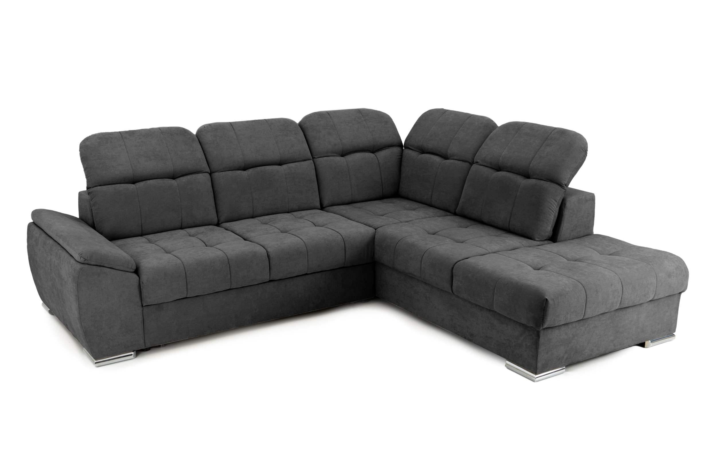 Colțar Extensibil ENZO, cu tetiere, variante stânga/dreapta, 255x220x100 cm Prestige Home