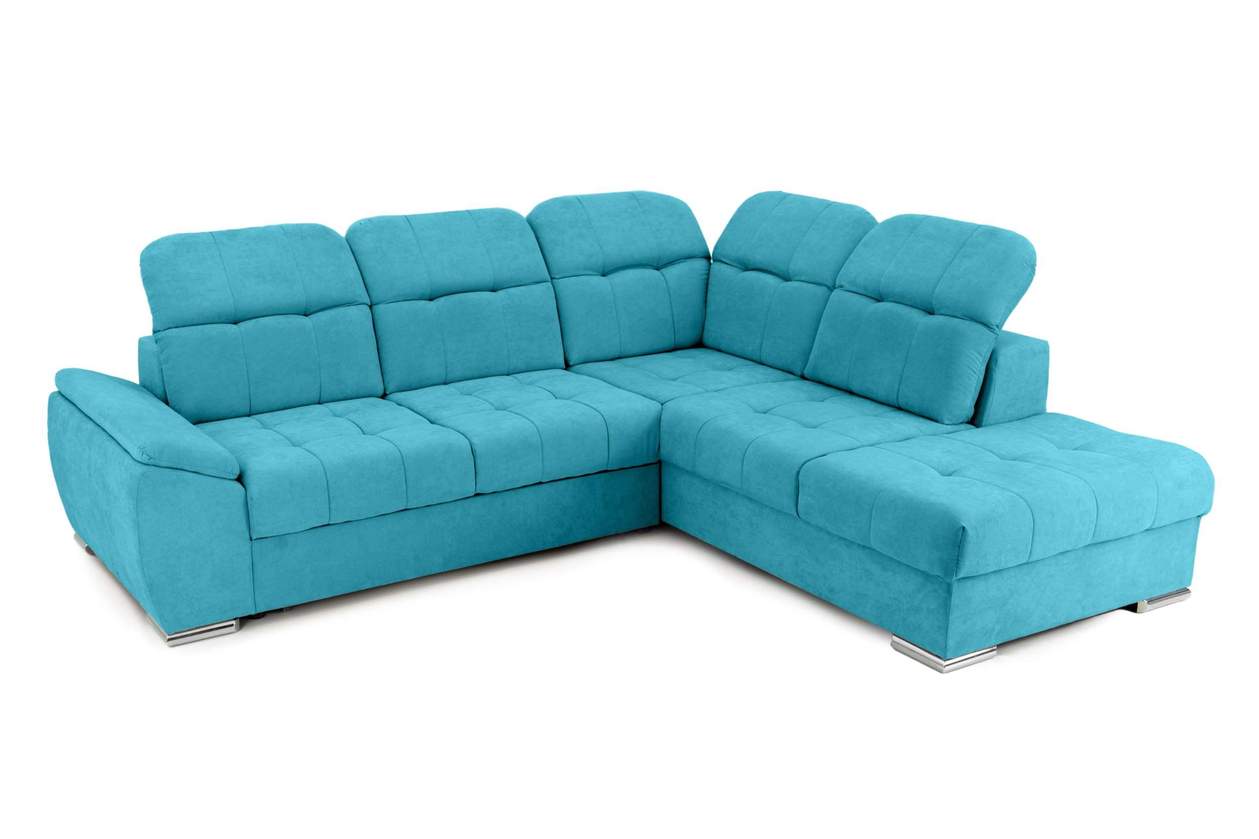 Colțar Extensibil ENZO, cu tetiere, variante stânga/dreapta, 255x220x100 cm Prestige Home