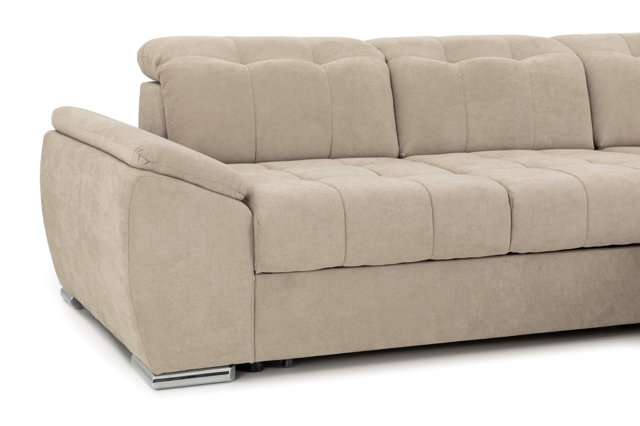 Colțar Extensibil ENZO, cu tetiere, variante stânga/dreapta, 255x220x100 cm Prestige Home