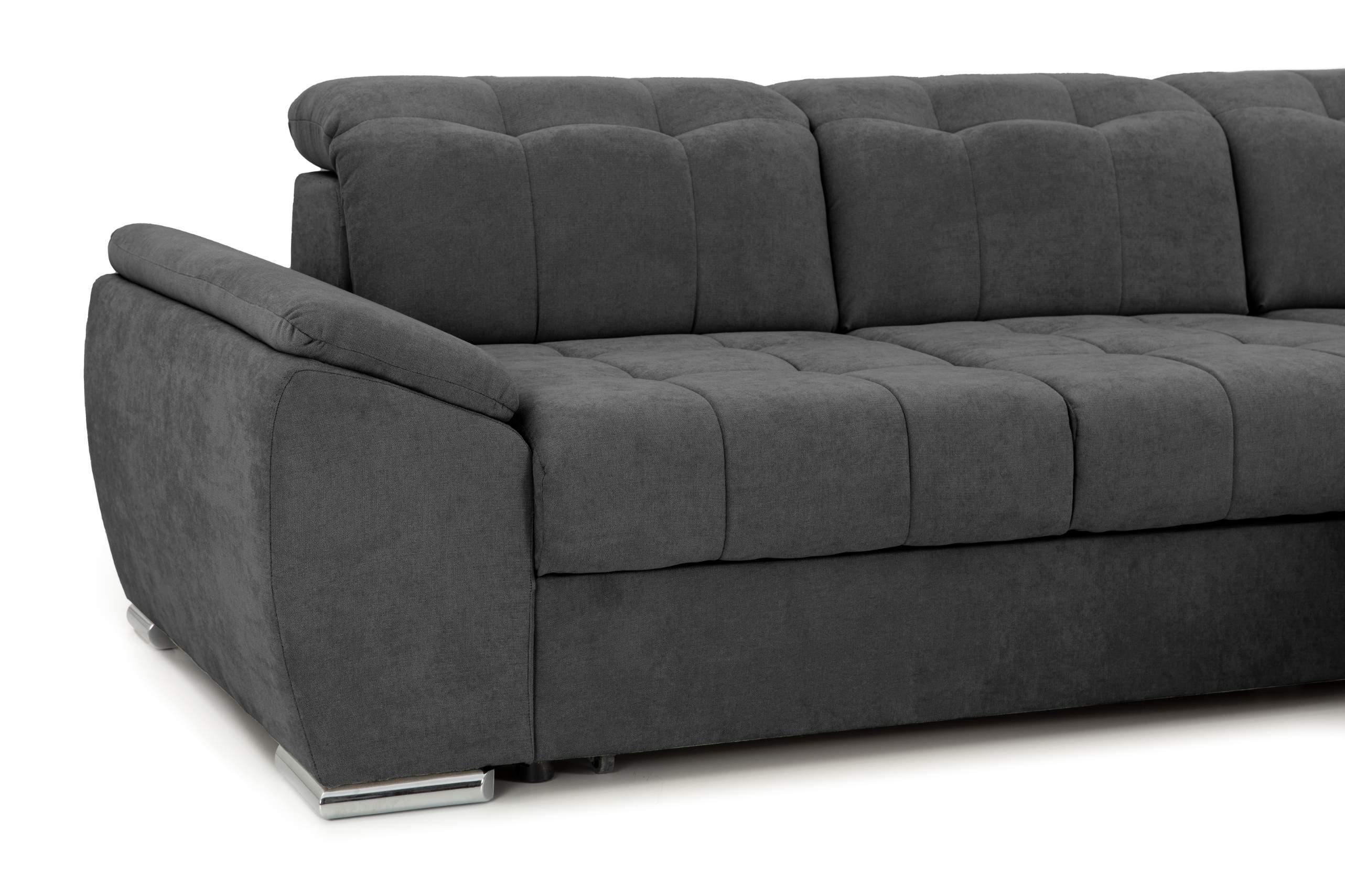 Colțar Extensibil ENZO, cu tetiere, variante stânga/dreapta, 255x220x100 cm Prestige Home
