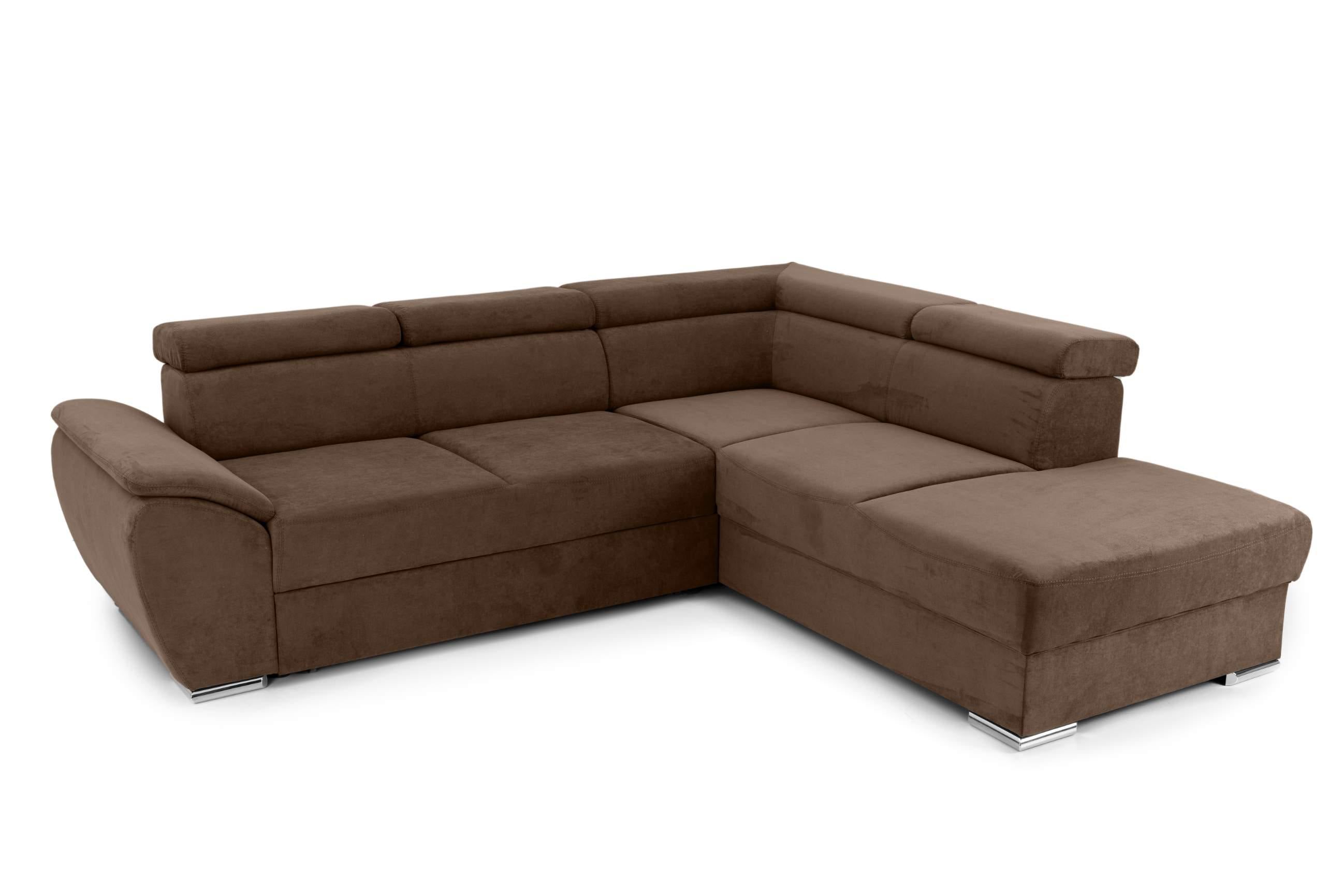 Colțar Extensibil CUBA, cu tetiere reglabile, variante stânga/dreapta 266x232x80 cm Prestige Home
