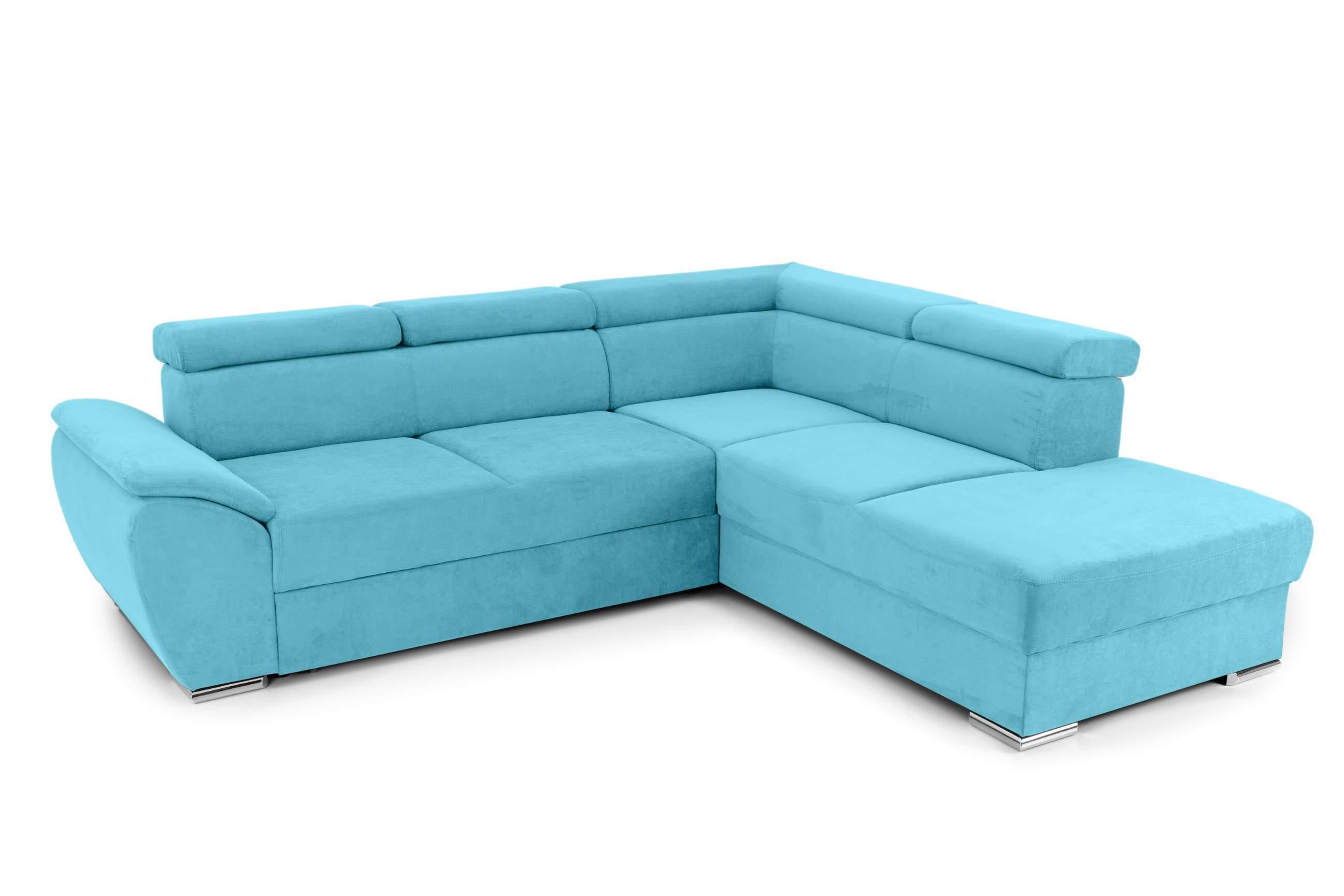 Colțar Extensibil CUBA, cu tetiere reglabile, variante stânga/dreapta 266x232x80 cm Prestige Home