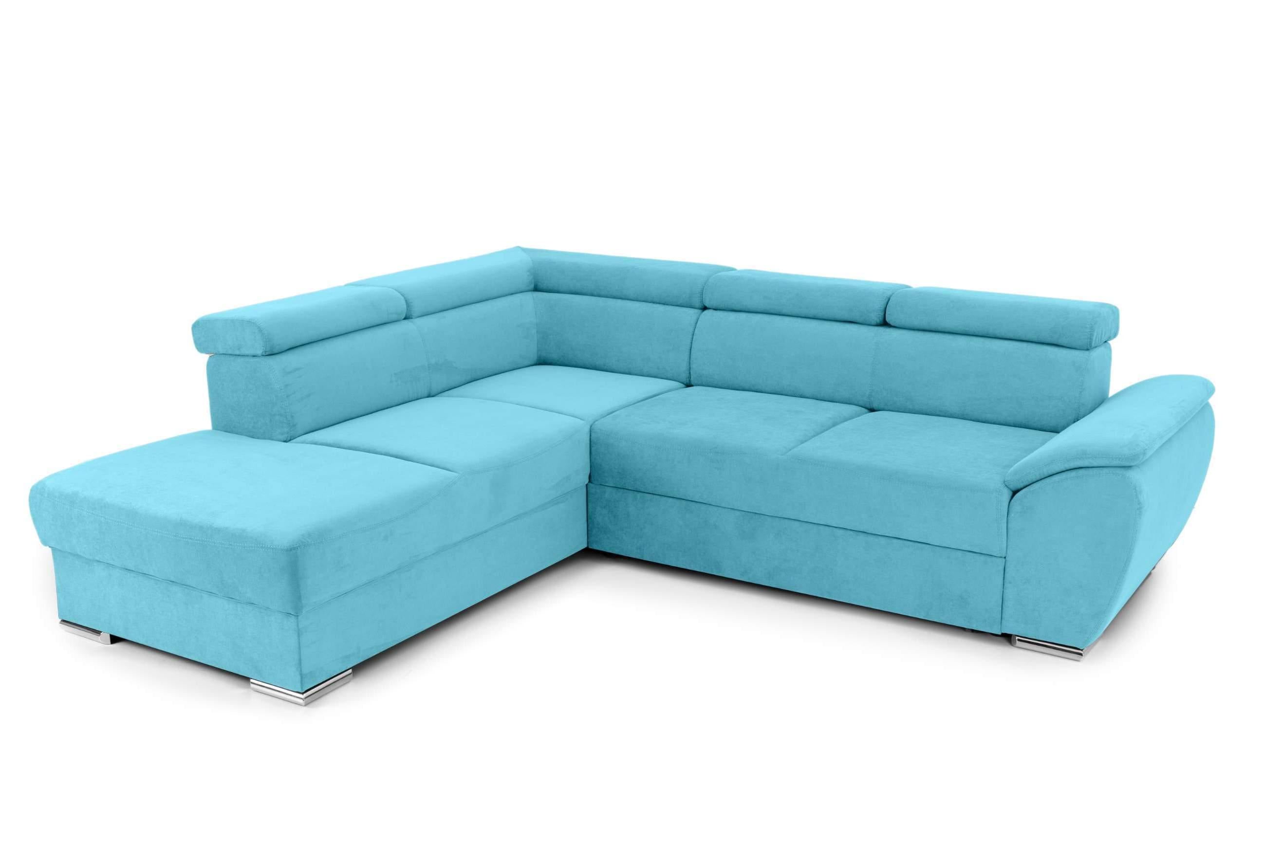 Colțar Extensibil CUBA, cu tetiere reglabile, variante stânga/dreapta 266x232x80 cm Prestige Home