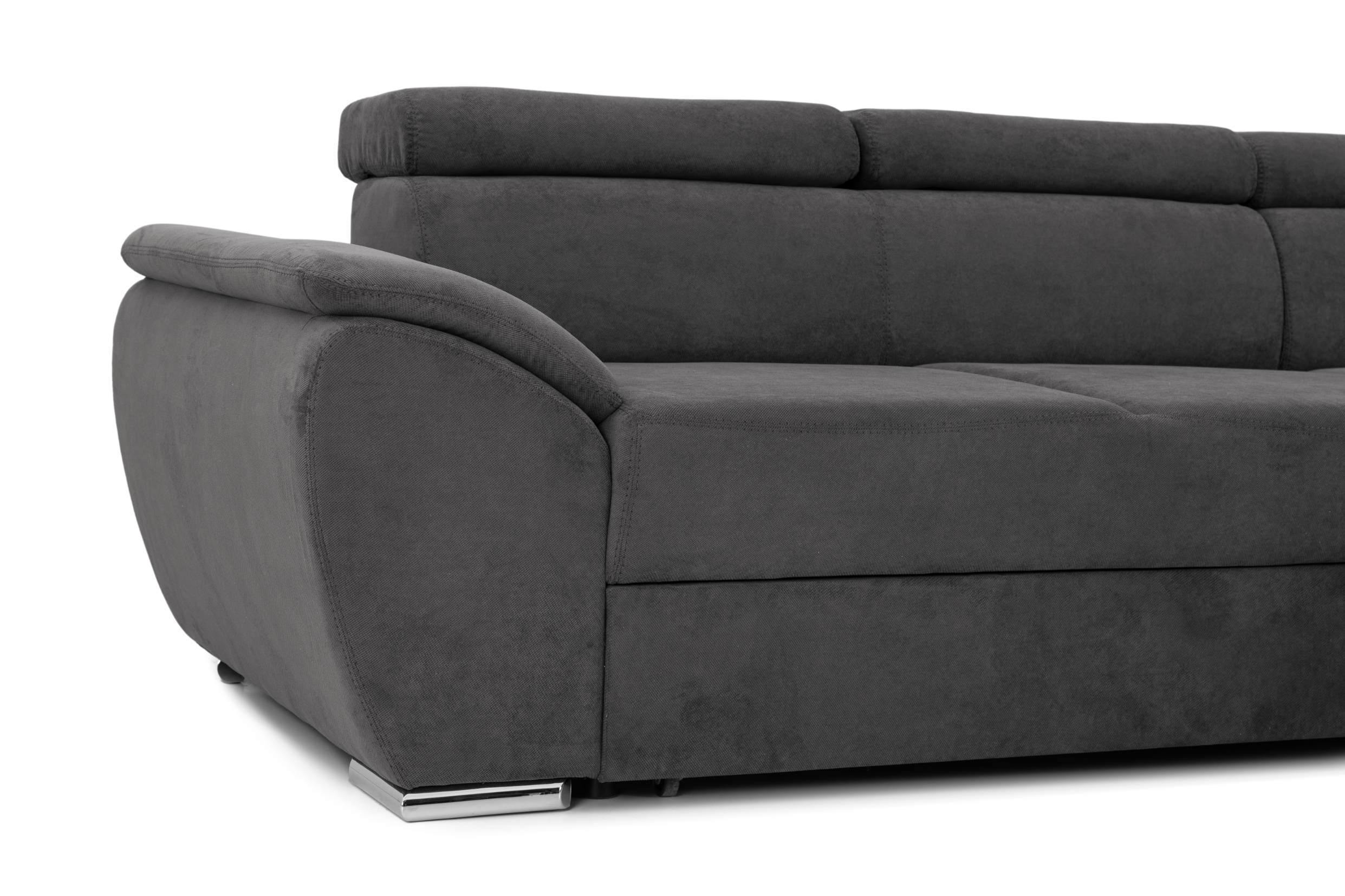 Colțar Extensibil CUBA, cu tetiere reglabile, variante stânga/dreapta 266x232x80 cm Prestige Home