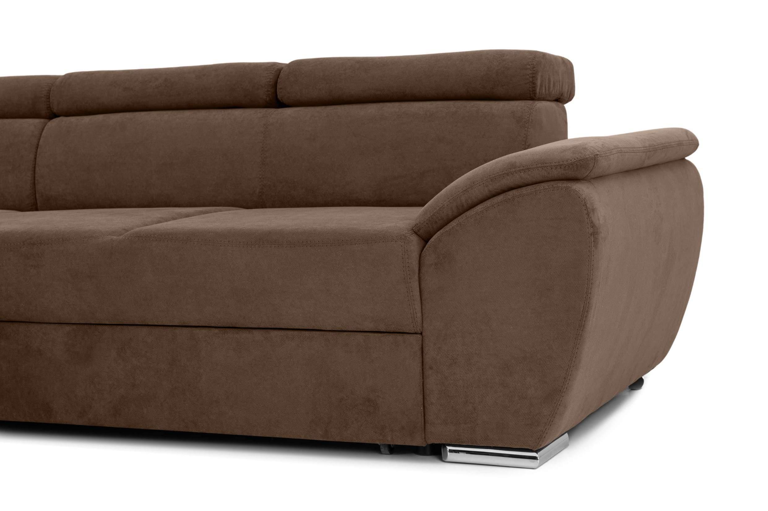 Colțar Extensibil CUBA, cu tetiere reglabile, variante stânga/dreapta 266x232x80 cm Prestige Home