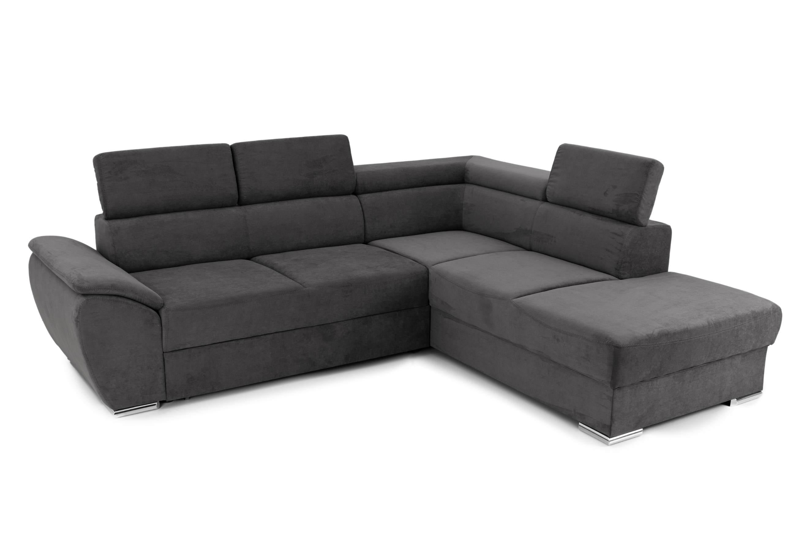 Colțar Extensibil CUBA, cu tetiere reglabile, variante stânga/dreapta 266x232x80 cm Prestige Home